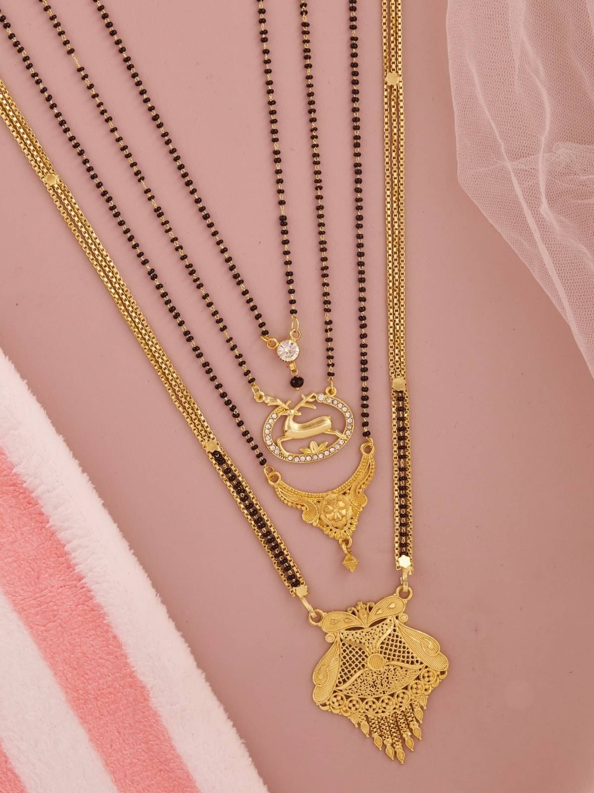 TKRB SALES Golden Mangalsutra ( Pack of 1 ) TKRB SALES Golden Mangalsutra ( Pack of 1 )
