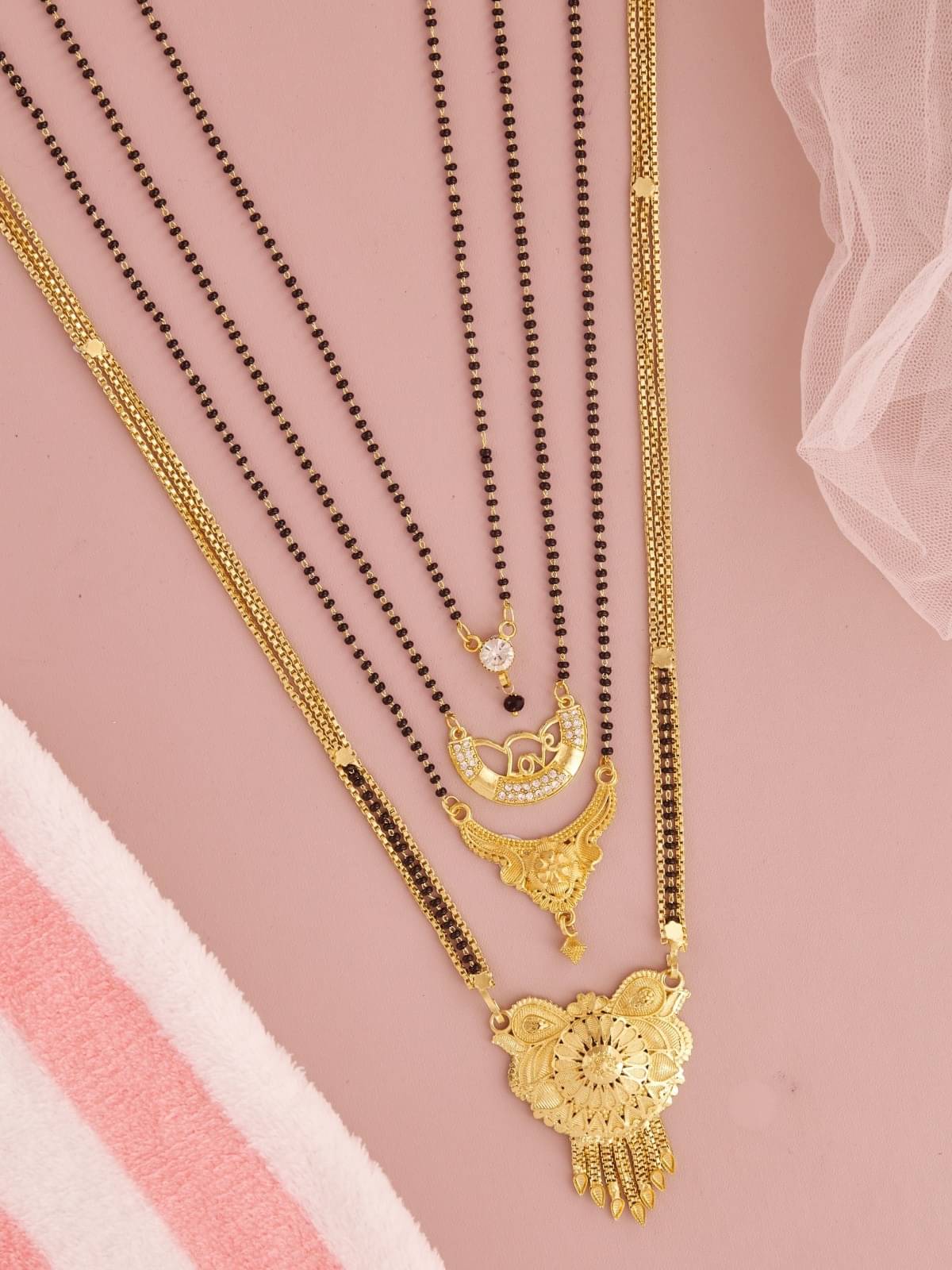 TKRB SALES Golden Mangalsutra ( Pack of 1 ) TKRB SALES Golden Mangalsutra ( Pack of 1 )