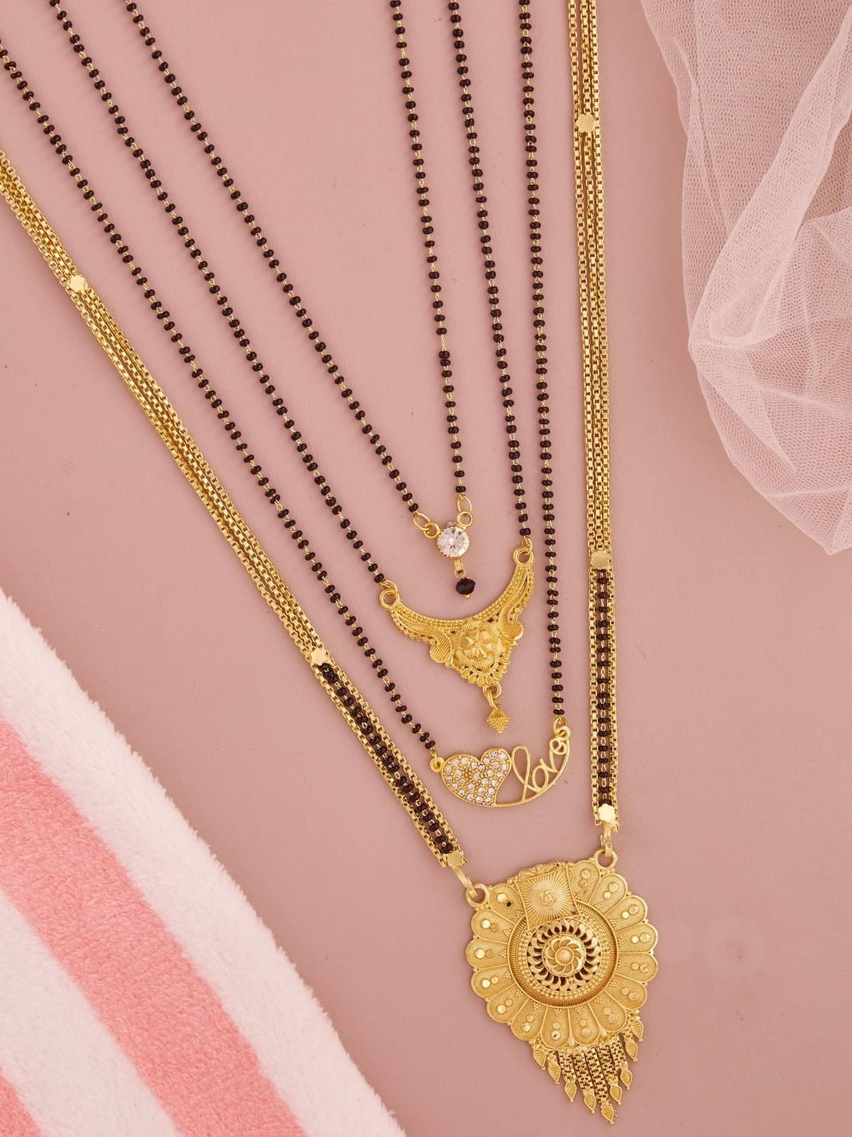 TKRB SALES Golden Mangalsutra ( Pack of 1 ) TKRB SALES Golden Mangalsutra ( Pack of 1 )