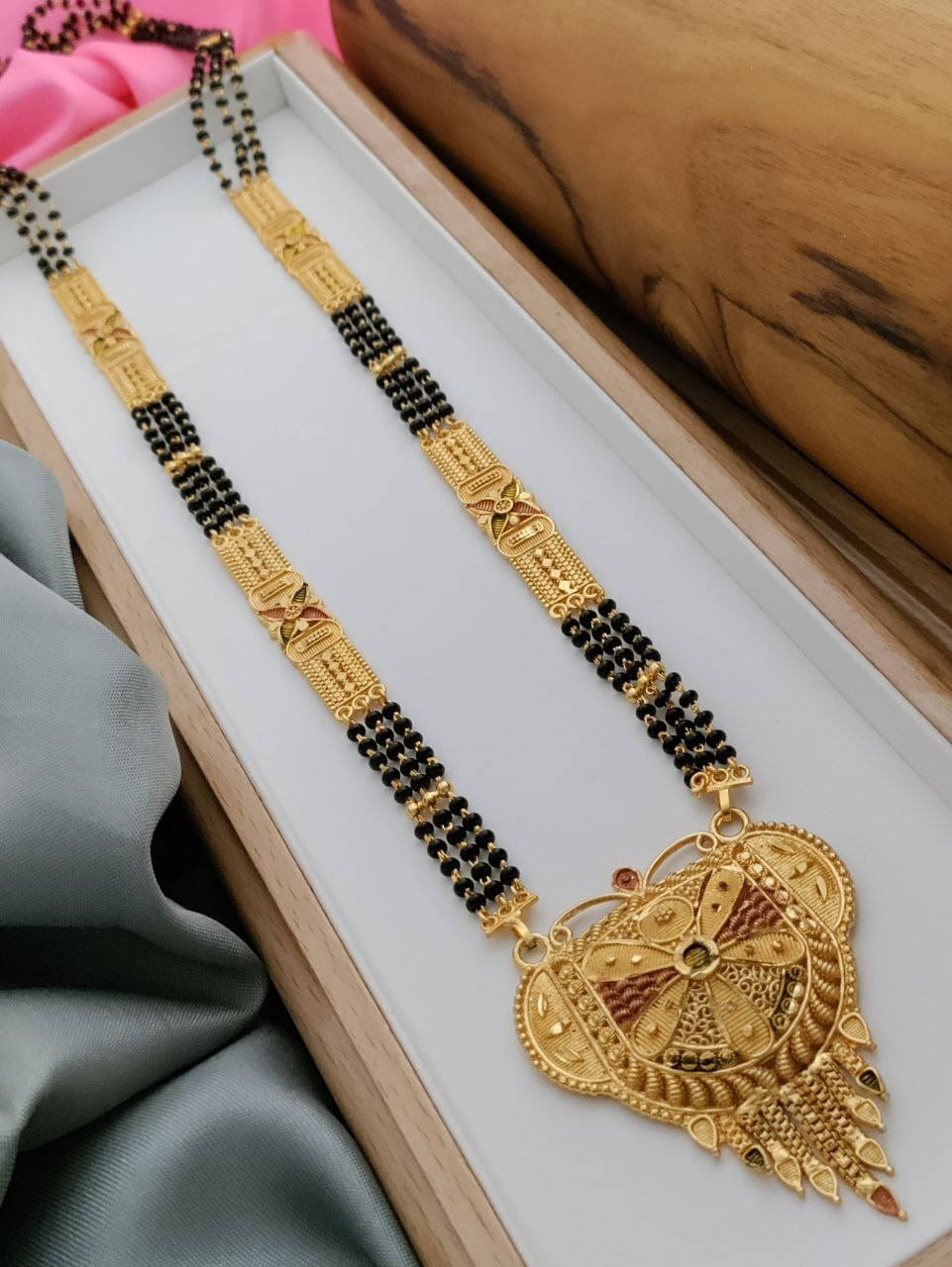 TKRB SALES Golden Mangalsutra ( Pack of 1 ) TKRB SALES Golden Mangalsutra ( Pack of 1 )