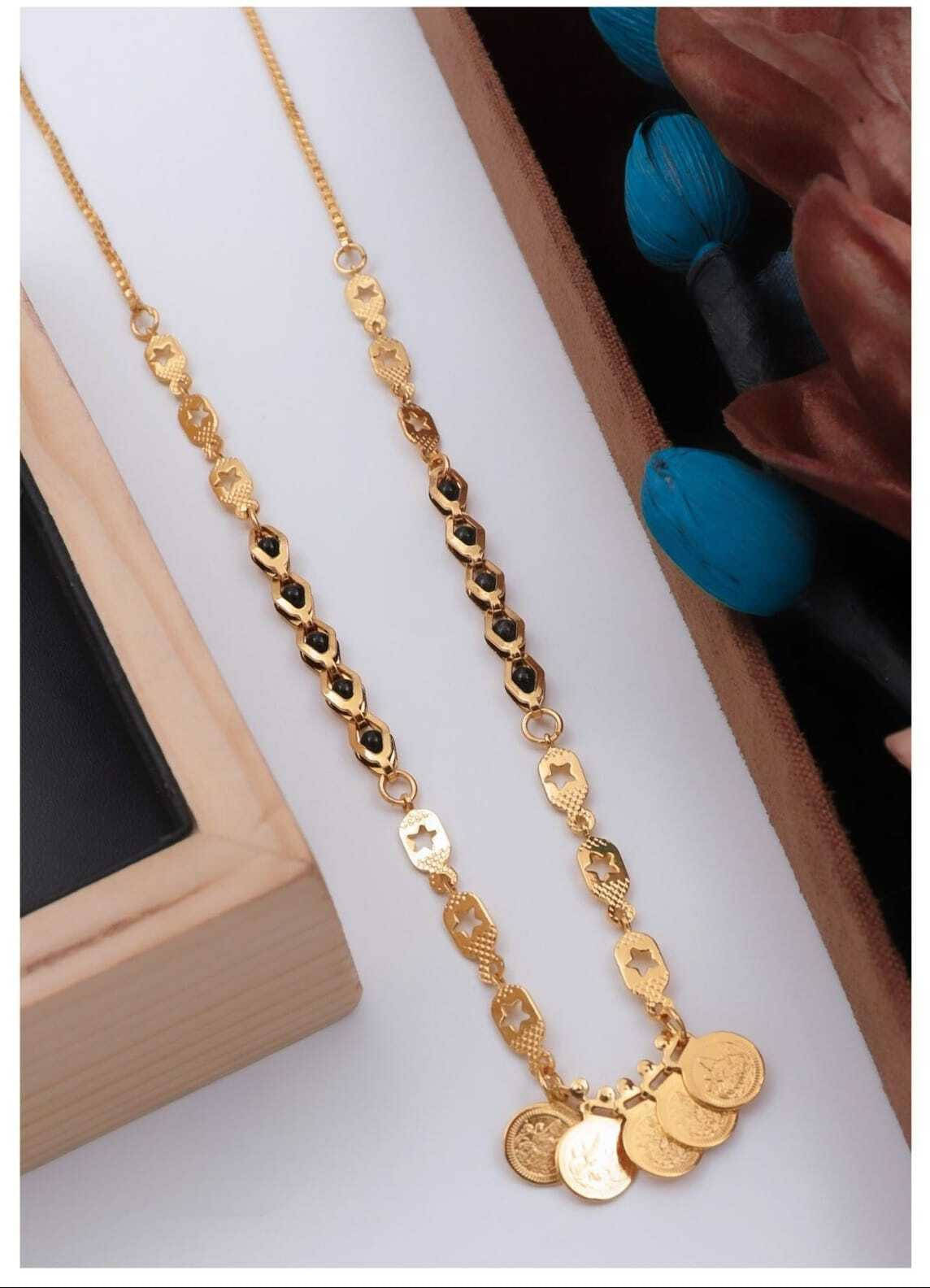 TKRB SALES Golden Mangalsutra ( Pack of 1 )     			TKRB SALES Golden Mangalsutra ( Pack of 1 )