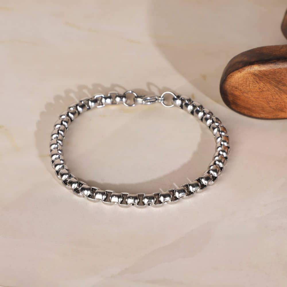 Thrillz Silver Bracelet ( Pack of 1 ) - Bangles & Bracelets | Buy online on ZillyBuy