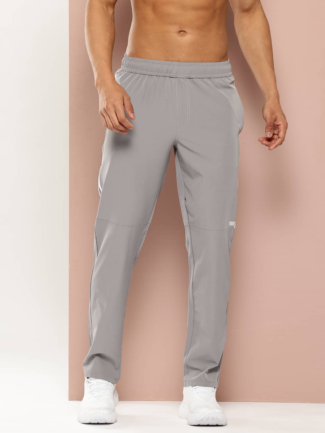     			Turnfit Light Grey Polyester Men's Trackpants ( Pack of 1 )