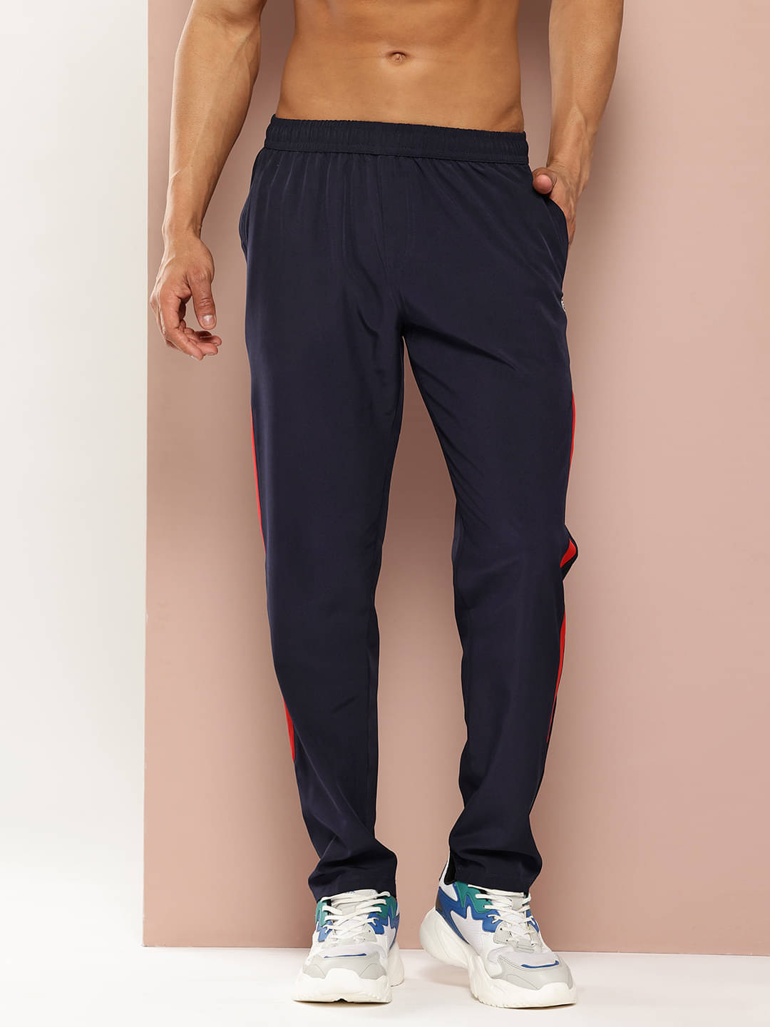     			Turnfit Navy Blue Polyester Men's Trackpants ( Pack of 1 )