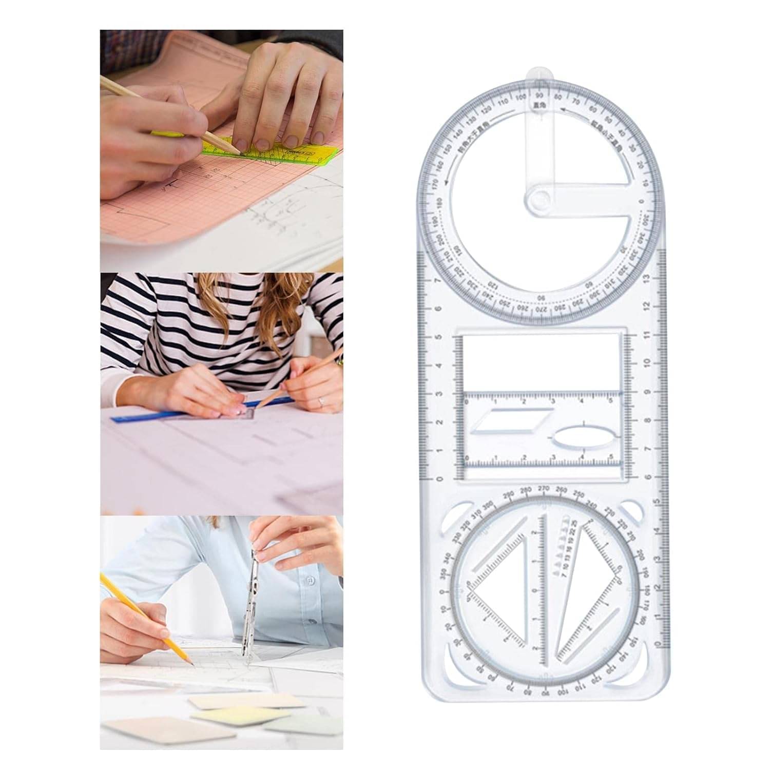 VBE Multifunctional Geometric Ruler Mathematics Drawing Template for Woodworking Style A | 1 Multifunctional Geometric Ruler. VBE Multifunctional Geometric Ruler Mathematics Drawing Template for Woodworking Style A | 1 Multifunctional Geometric Ruler.