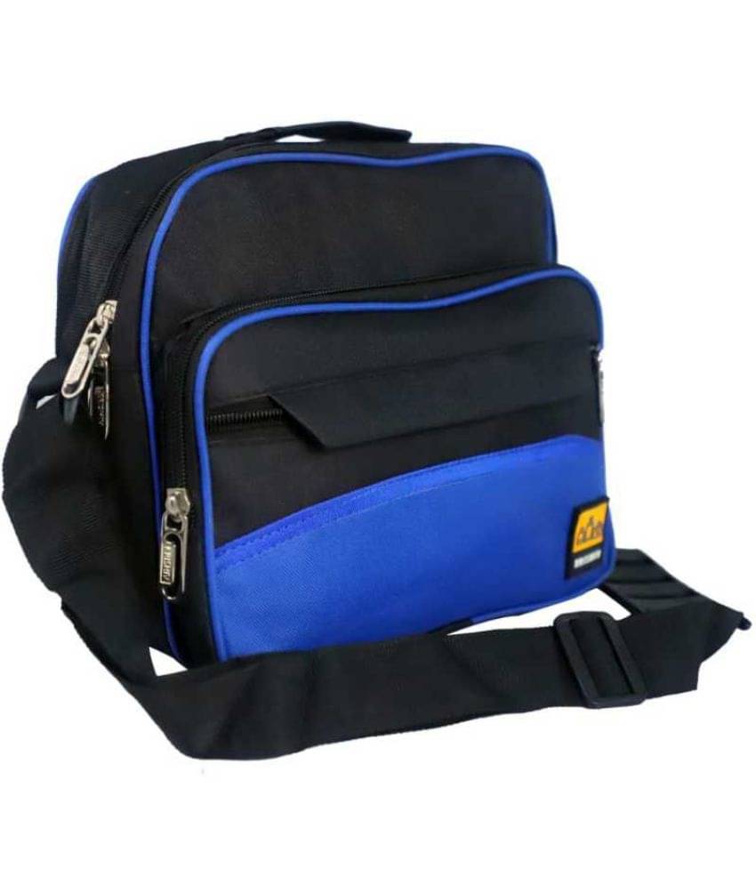     			krishiv Cash Pouch Polyester Blue Waist Pouch