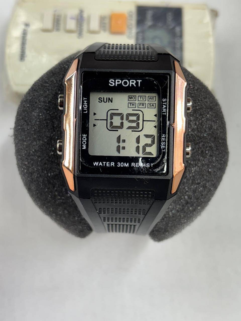     			kriss collection Black Silicon Digital Men's Watch