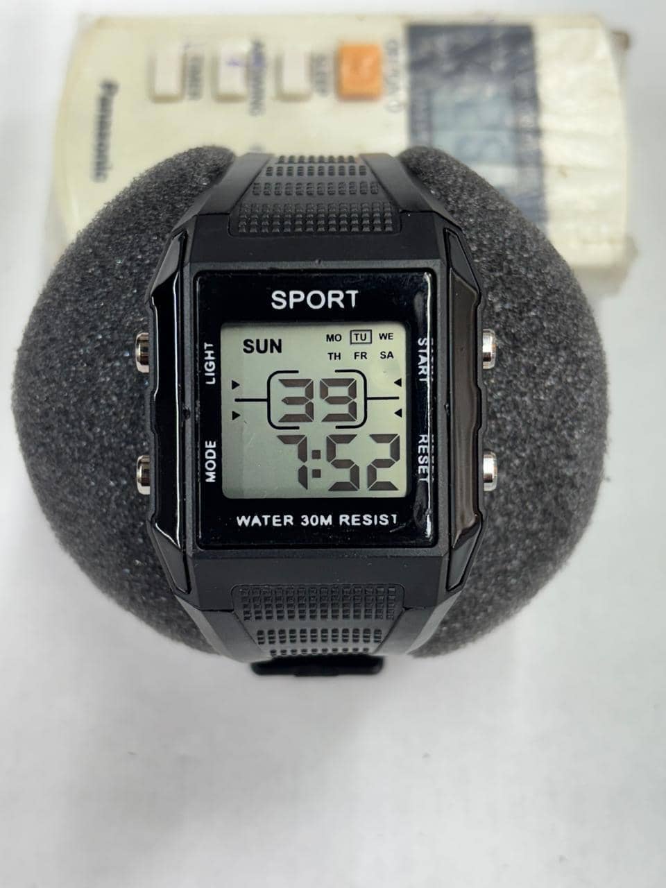 kriss collection Black Silicon Digital Men's Watch
