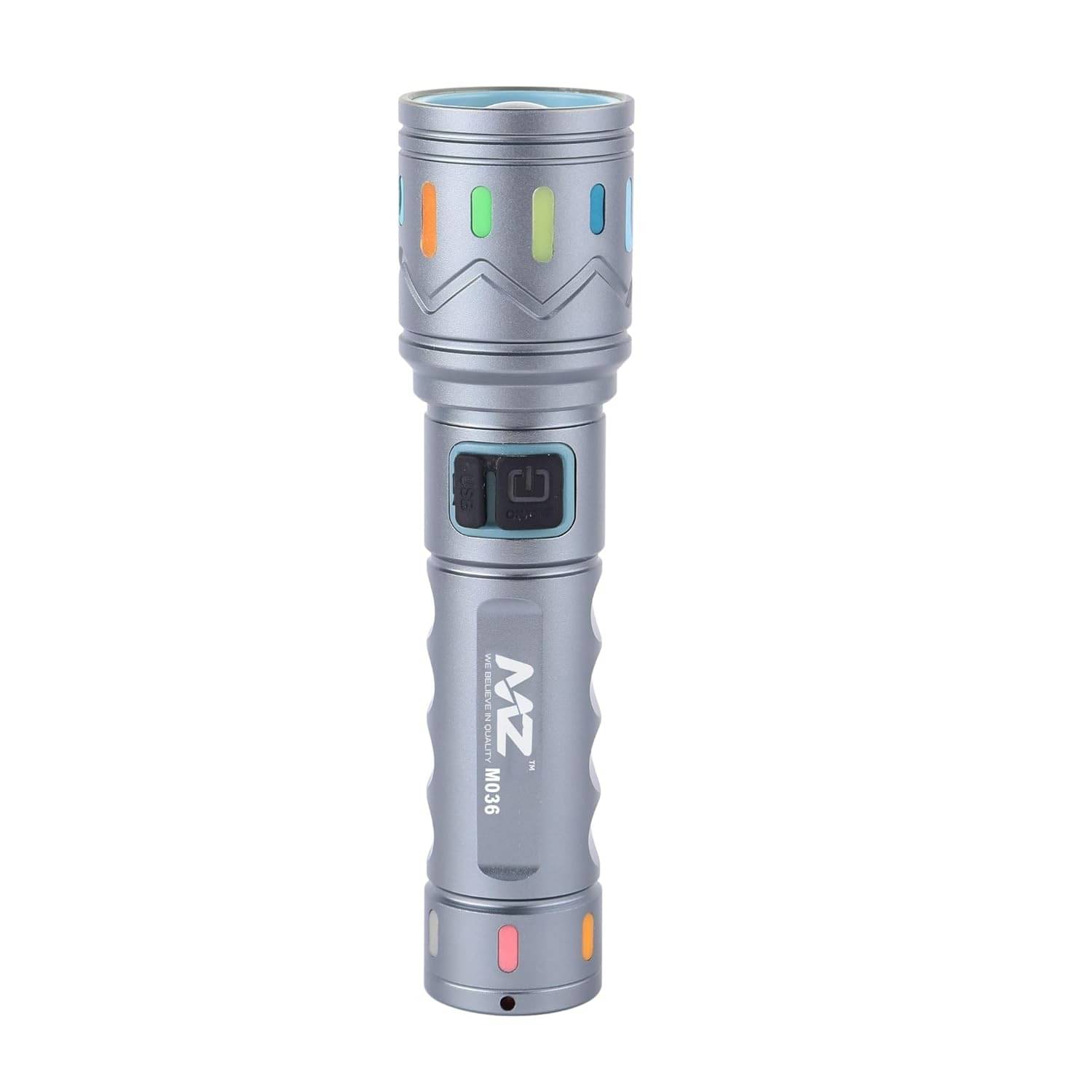     			AMR - 5W Rechargeable Flashlight Torch ( Pack of 1 )