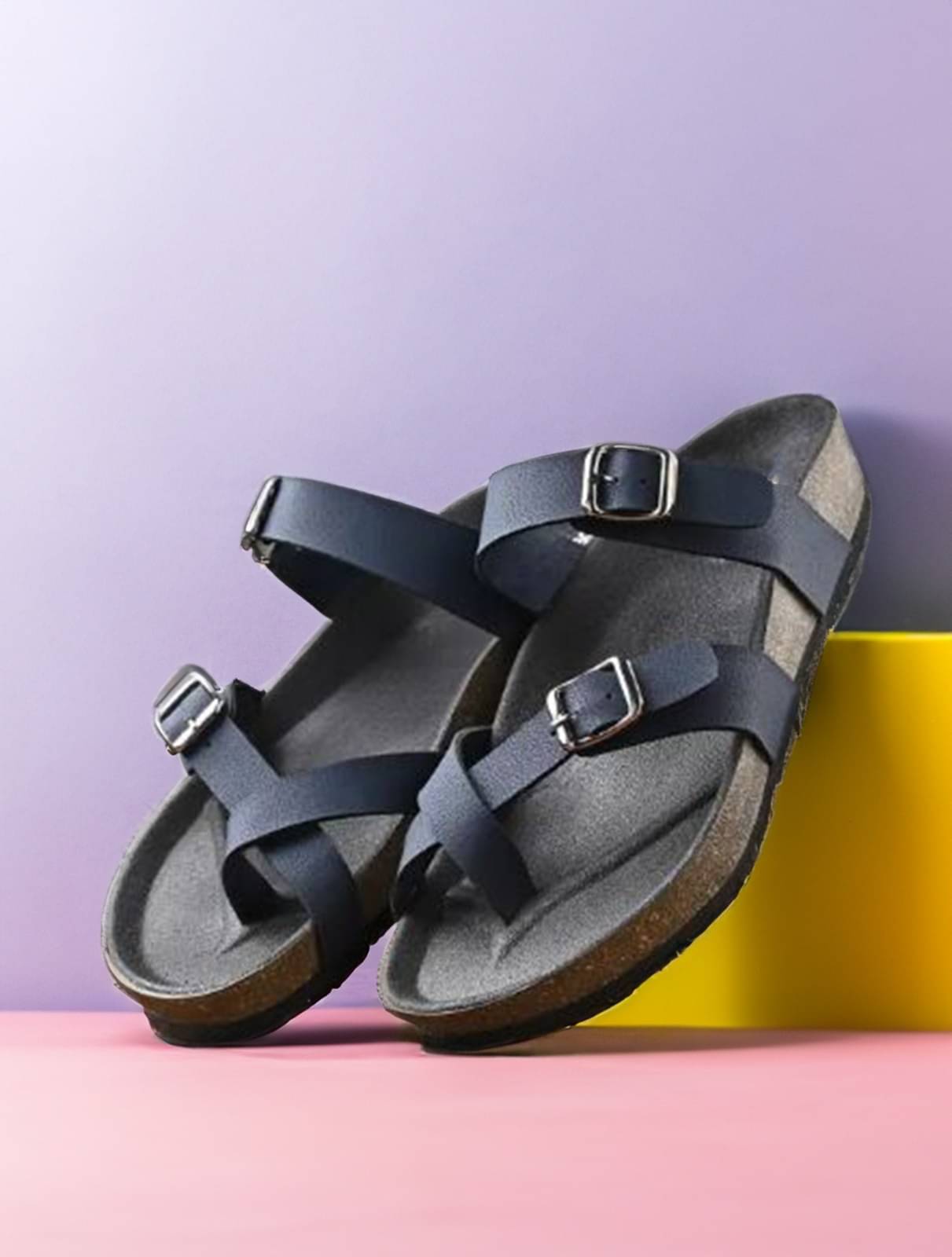     			APPELON - Navy Blue Men's Sandals