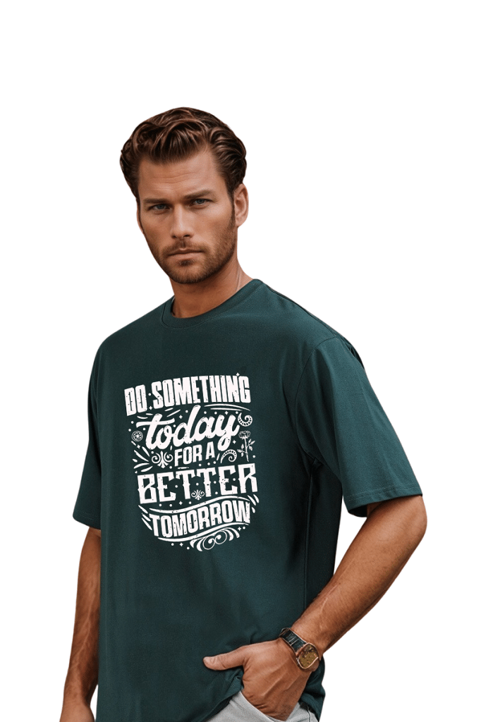     			BLUEFICUS Men Polyester Regular Fit Printed T-Shirt ( Olive )