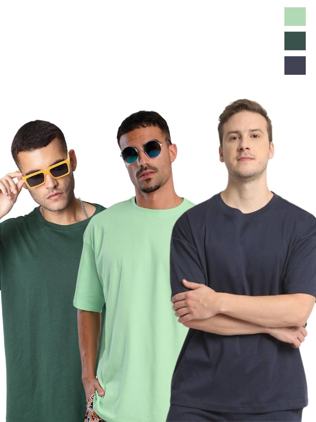 Bene Kleed Men 100% Cotton Oversized Fit Solid T-Shirt ( Multicolor )     			Bene Kleed Men 100% Cotton Oversized Fit Solid T-Shirt ( Multicolor )