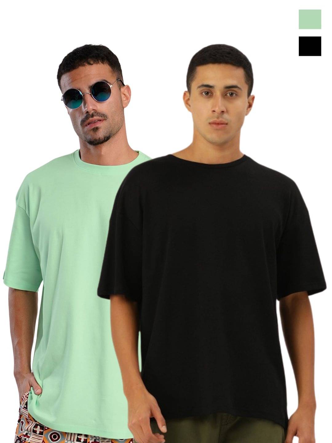 Bene Kleed Men 100% Cotton Oversized Fit Solid T-Shirt ( Multicolor )     			Bene Kleed Men 100% Cotton Oversized Fit Solid T-Shirt ( Multicolor )