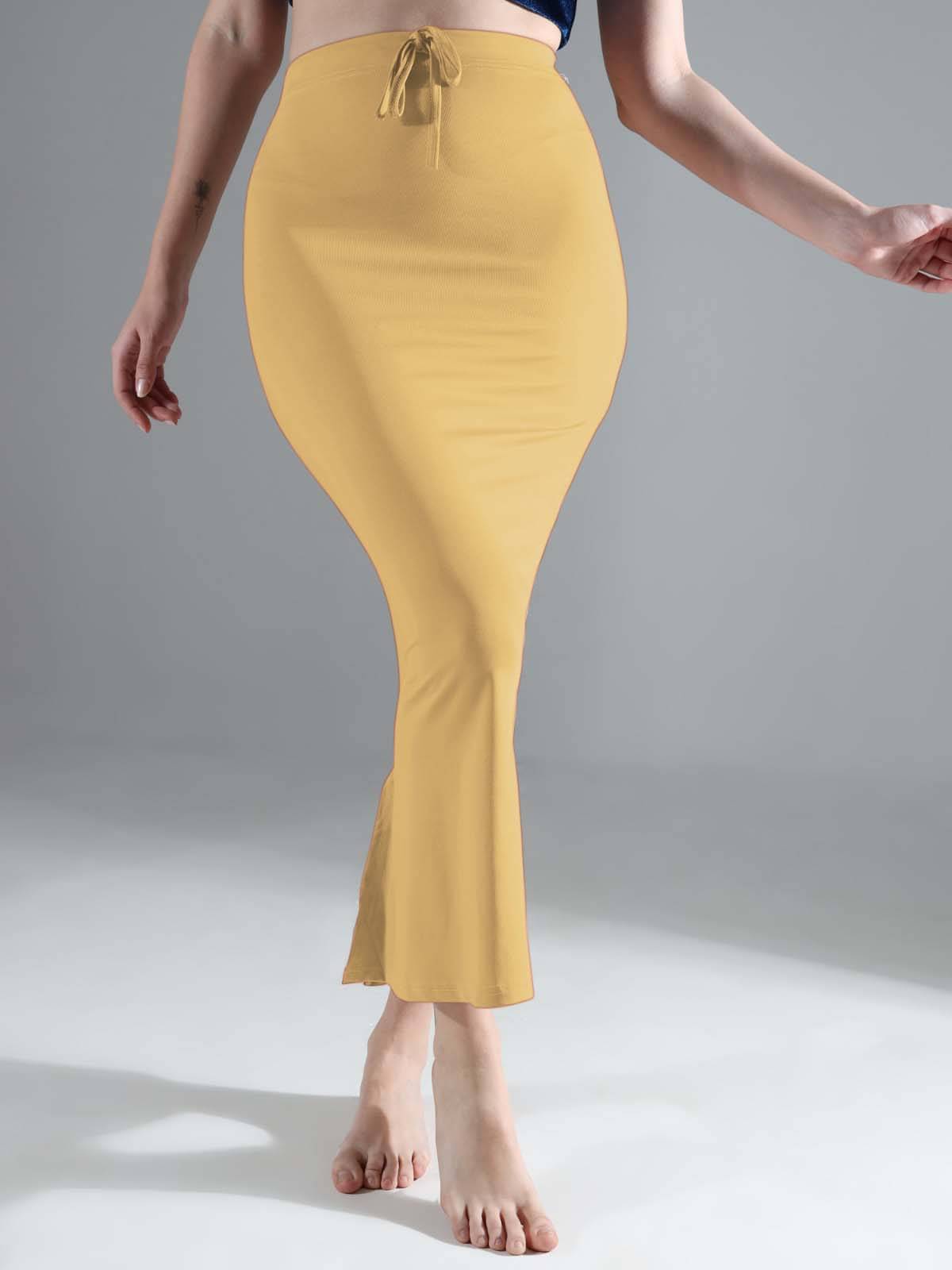     			Buscott Beige Lycra Petticoat - Single