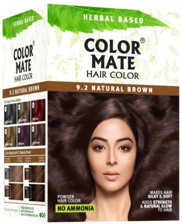     			Color Mate Natural Permanent Hair Color 180 mL Natural Brown