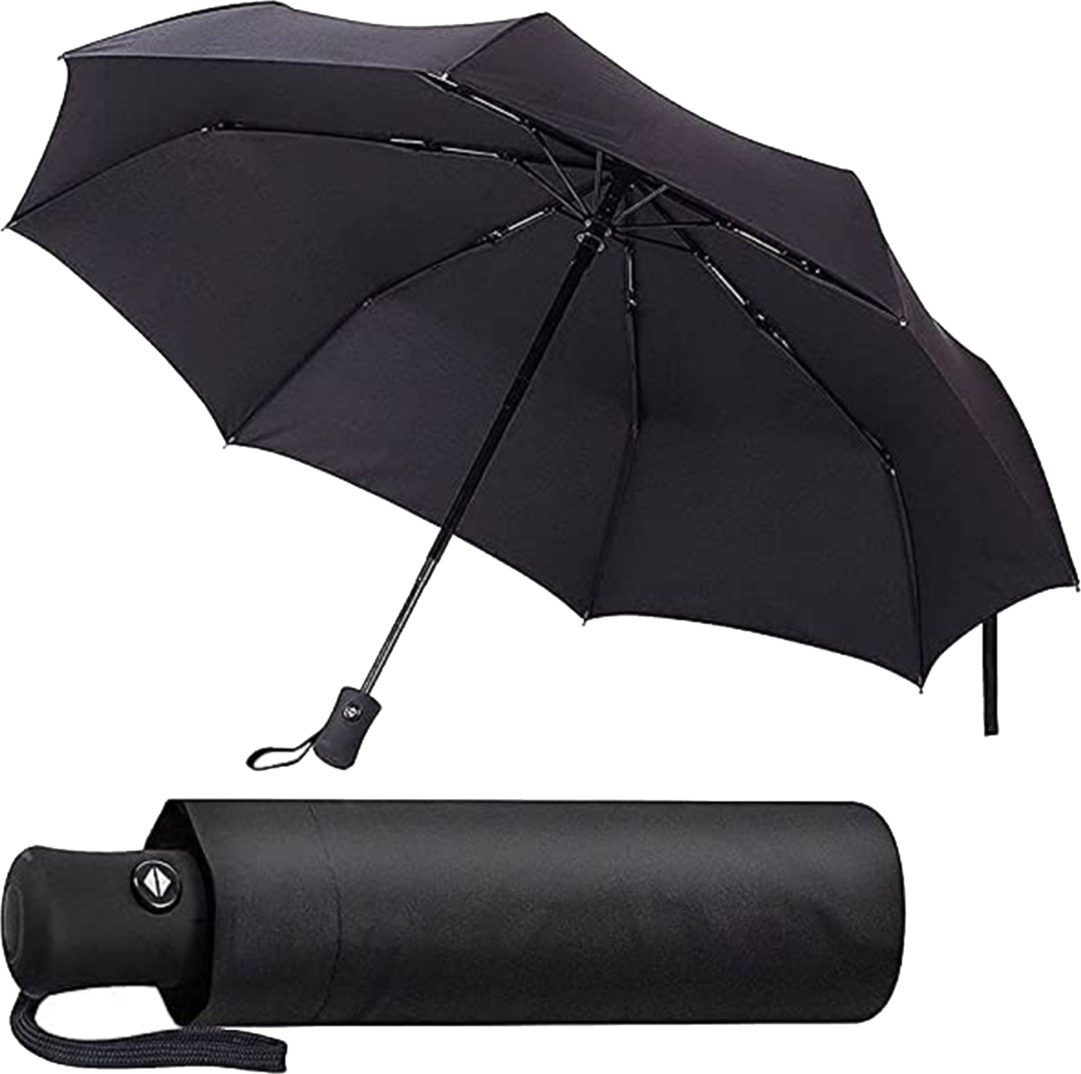 FITAZA Black 1 Fold Umbrella FITAZA Black 1 Fold Umbrella
