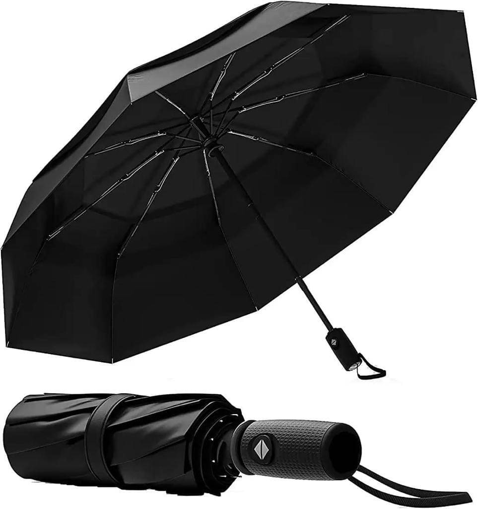 FITAZA Black 1 Fold Umbrella FITAZA Black 1 Fold Umbrella