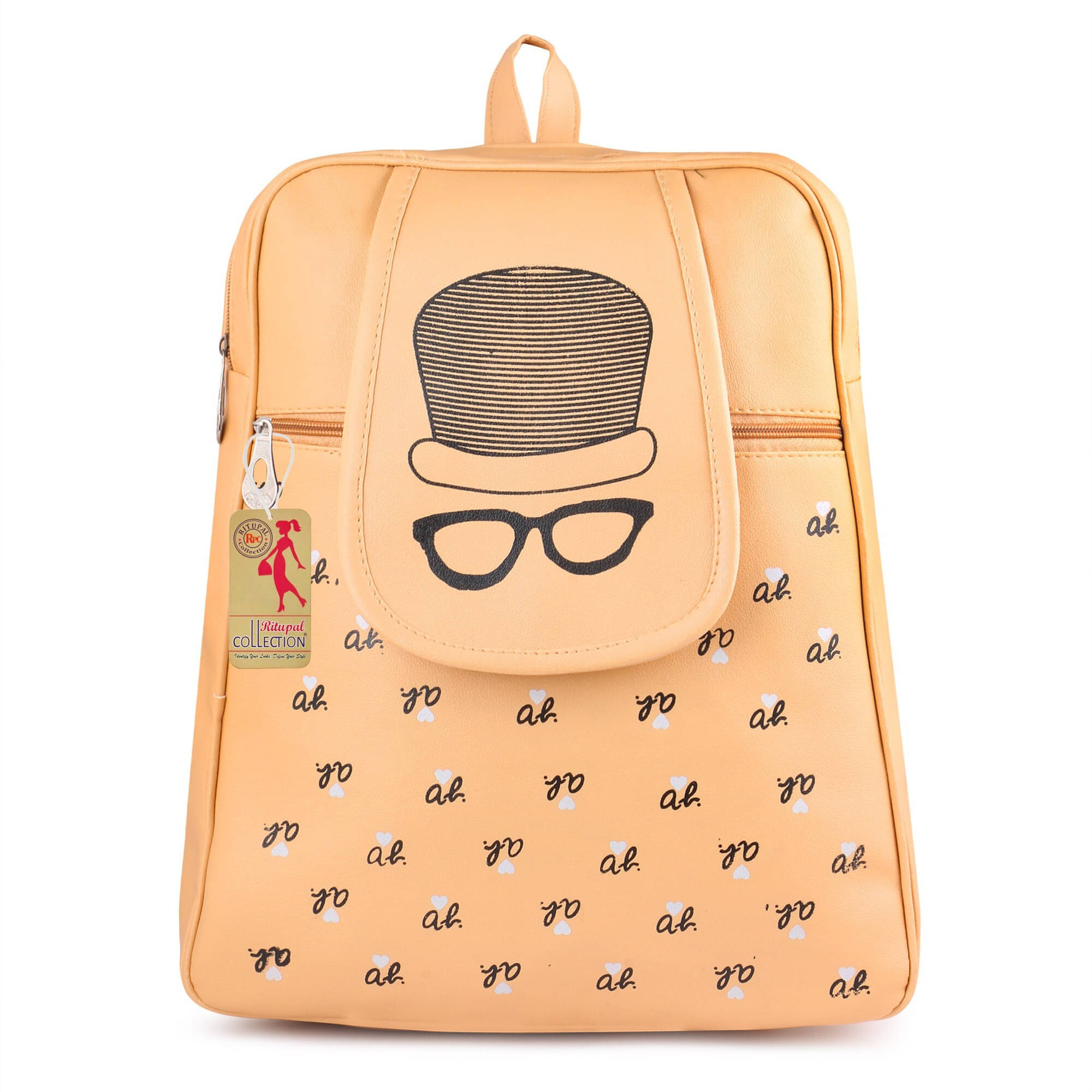     			Generic Backpack PU Set of 1 ( Beige )