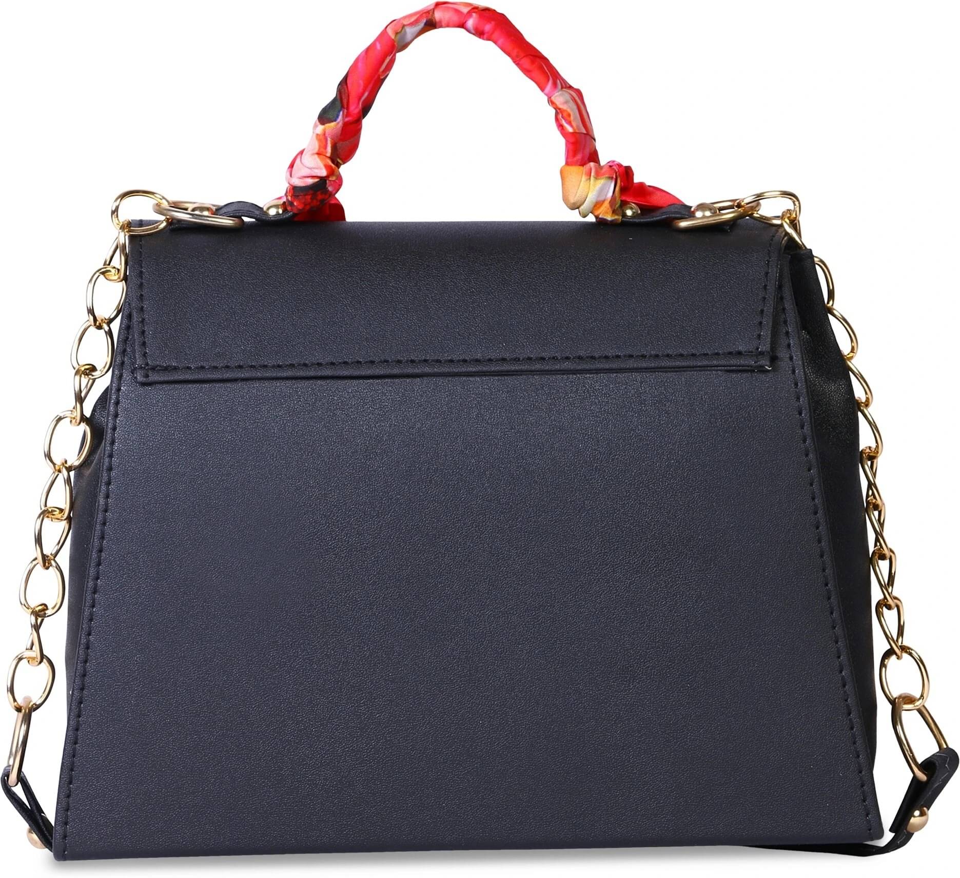     			Generic Handheld Bag Artificial Leather Set of 1 ( Blue )