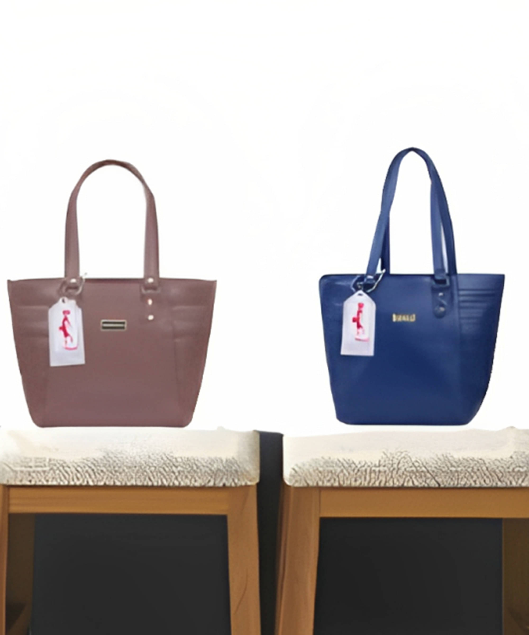     			Generic Handheld Bag PU Set of 2 ( Multicolor )