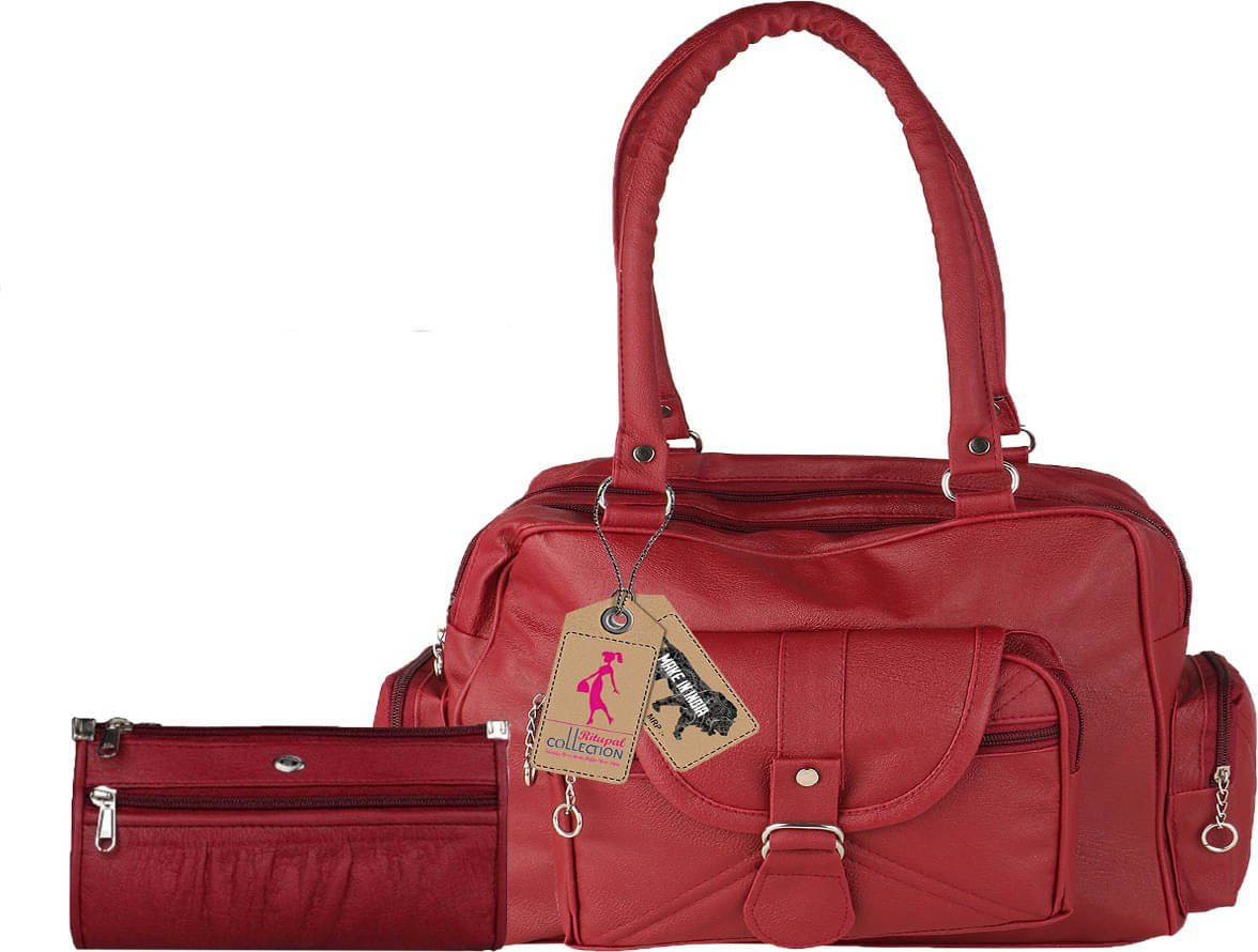     			Generic Handheld Bag PU Set of 2 ( Maroon )