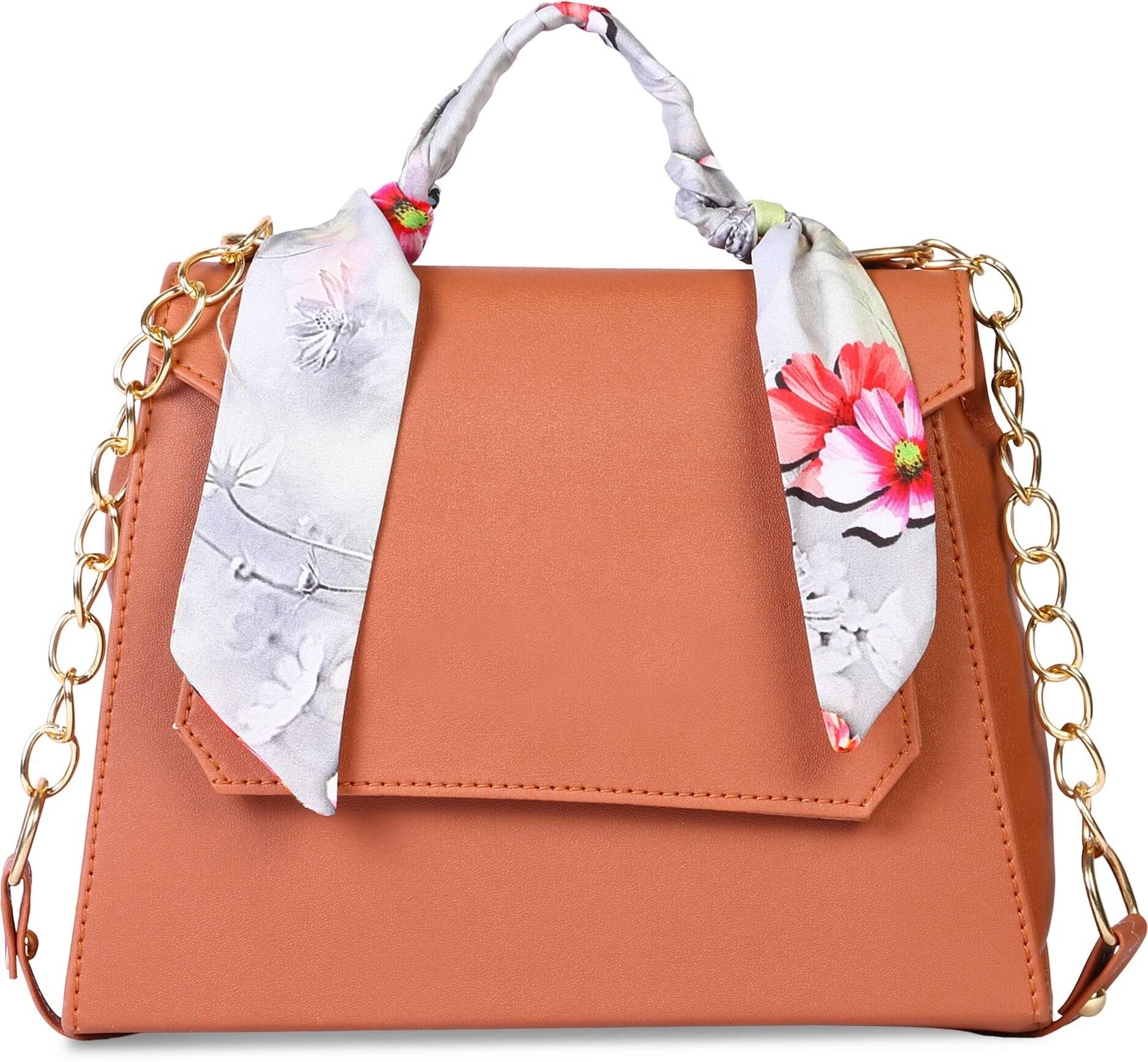     			Generic Handheld Bag PU Set of 1 ( Tan )