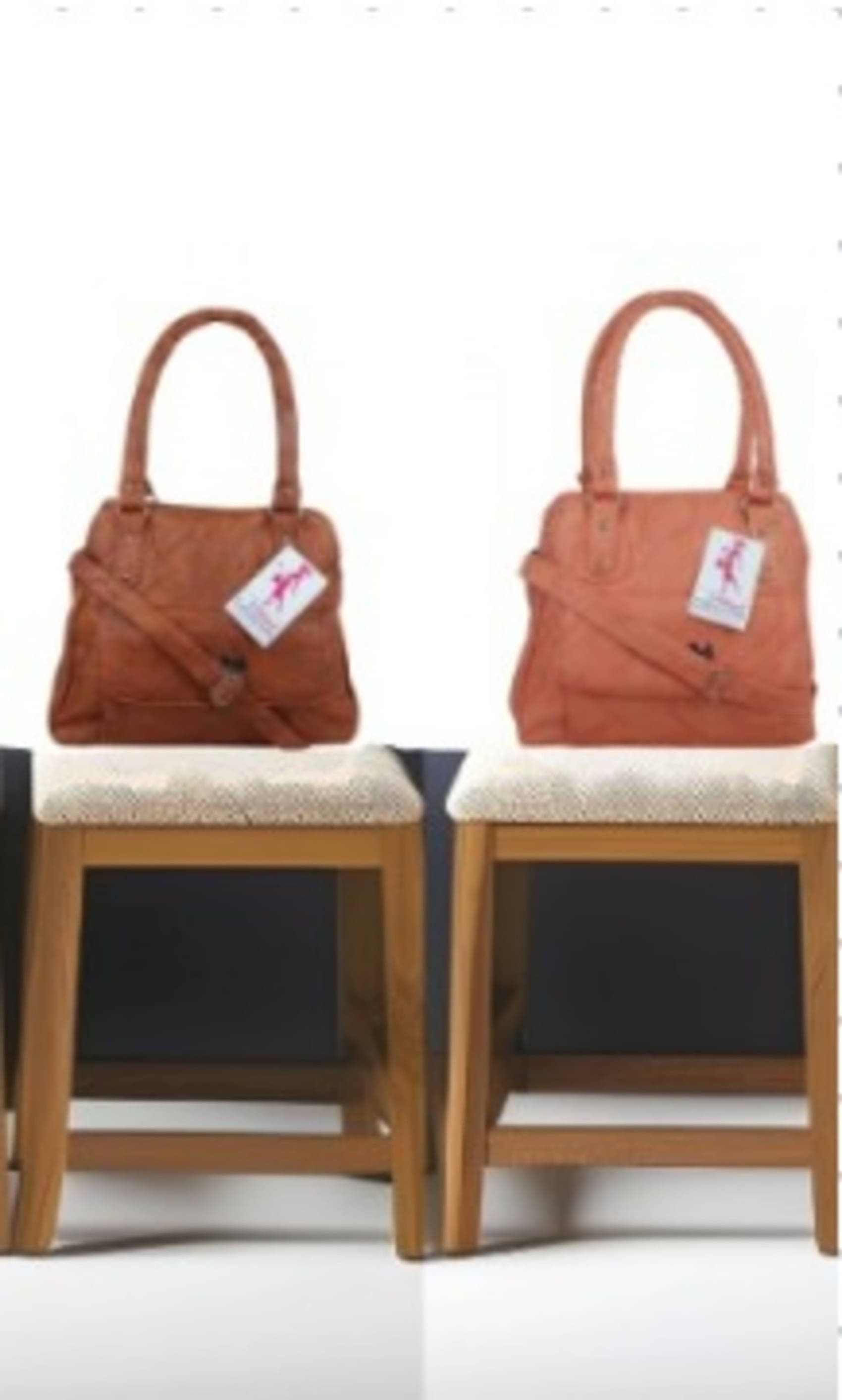     			Generic Handheld Bag PU Set of 2 ( Tan )