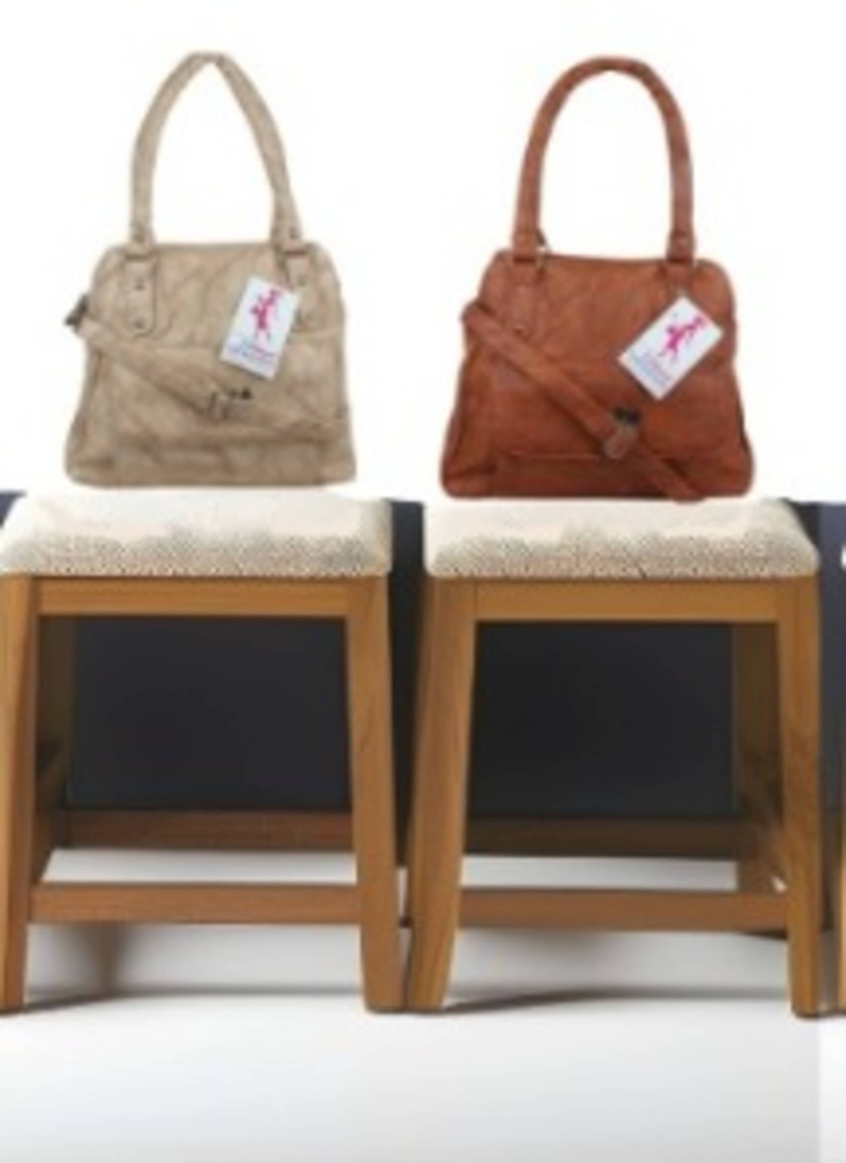     			Generic Handheld Bag PU Set of 2 ( White )