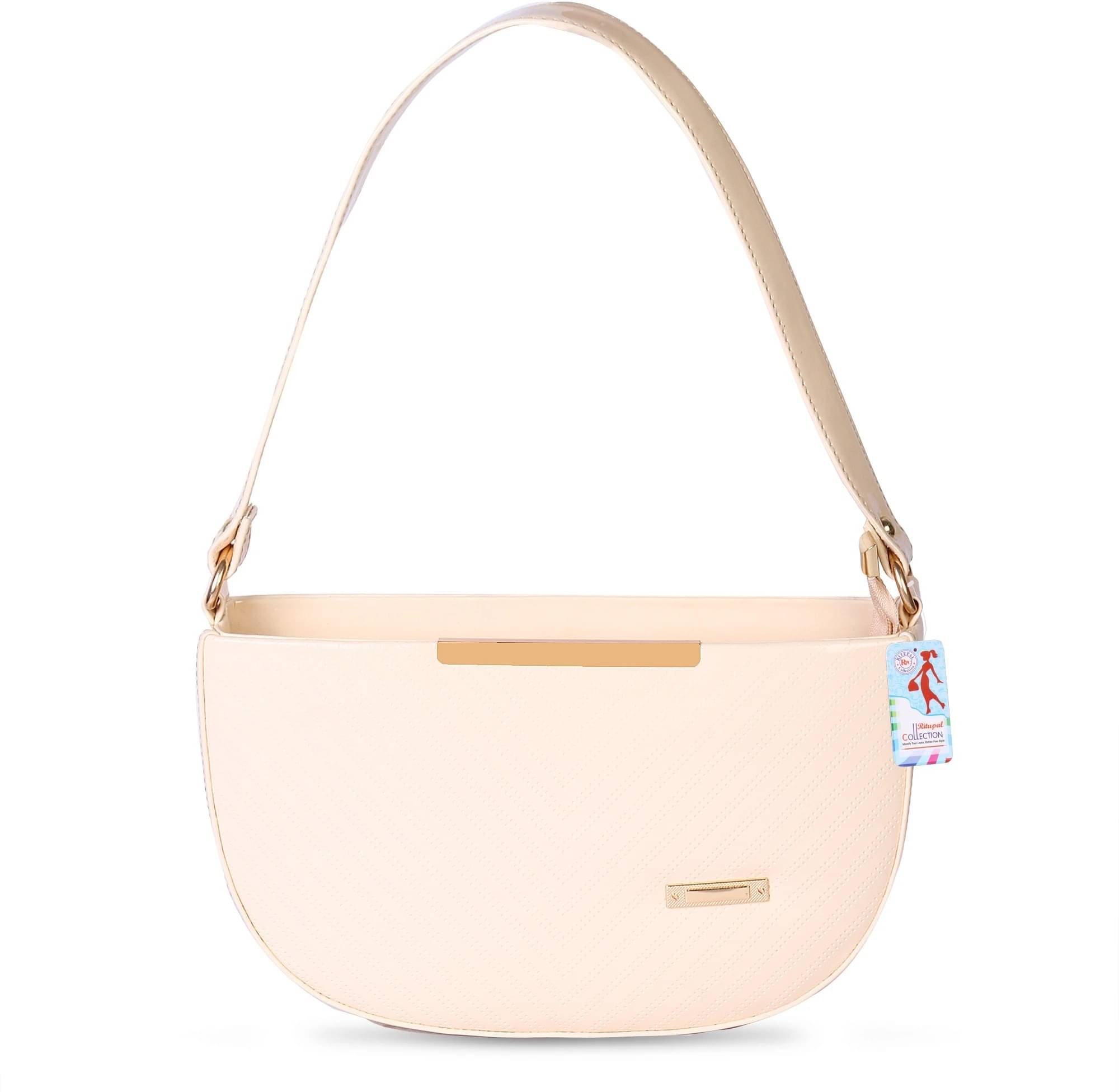     			Generic Handheld Bag PU Set of 1 ( White )