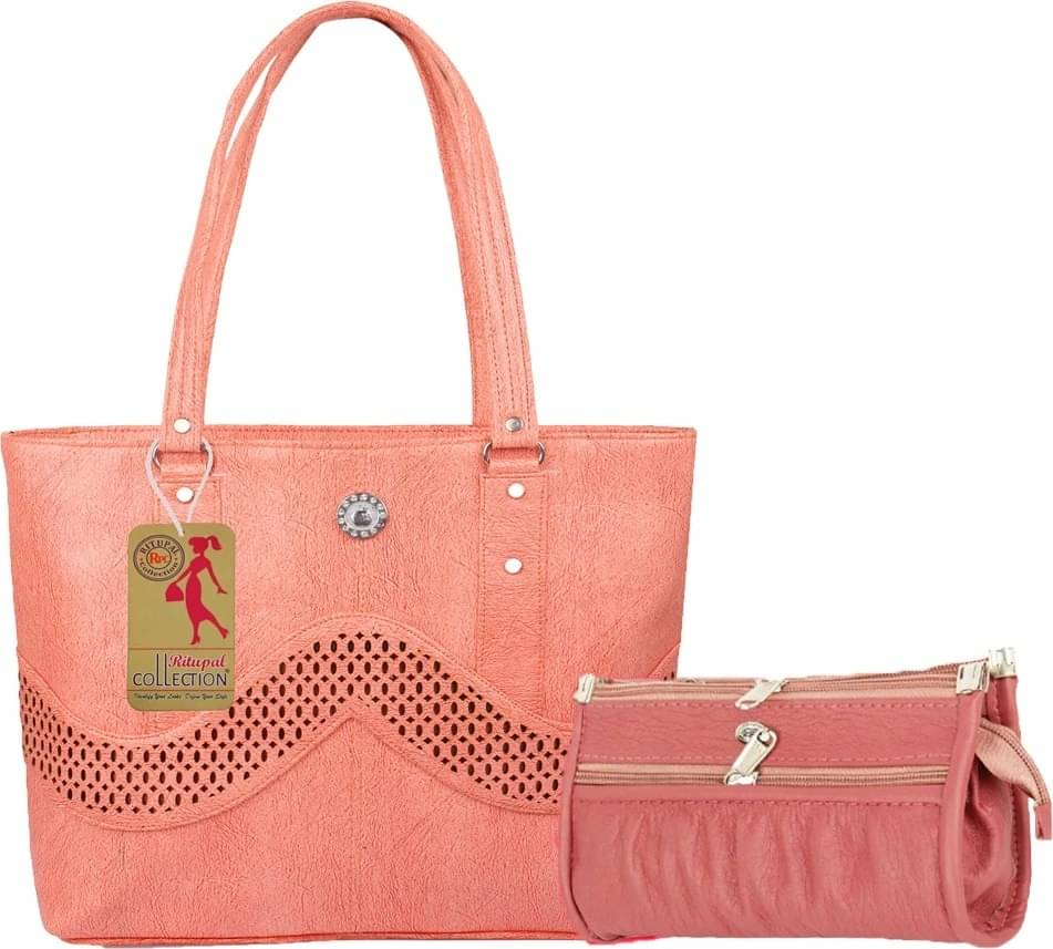     			Generic Handheld Bag PU Set of 2 ( Pink )