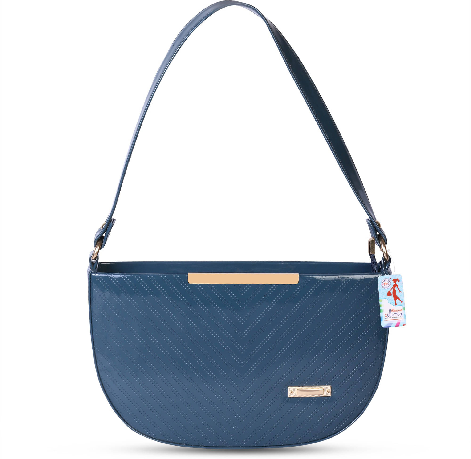     			Generic Handheld Bag PU Set of 1 ( Blue )