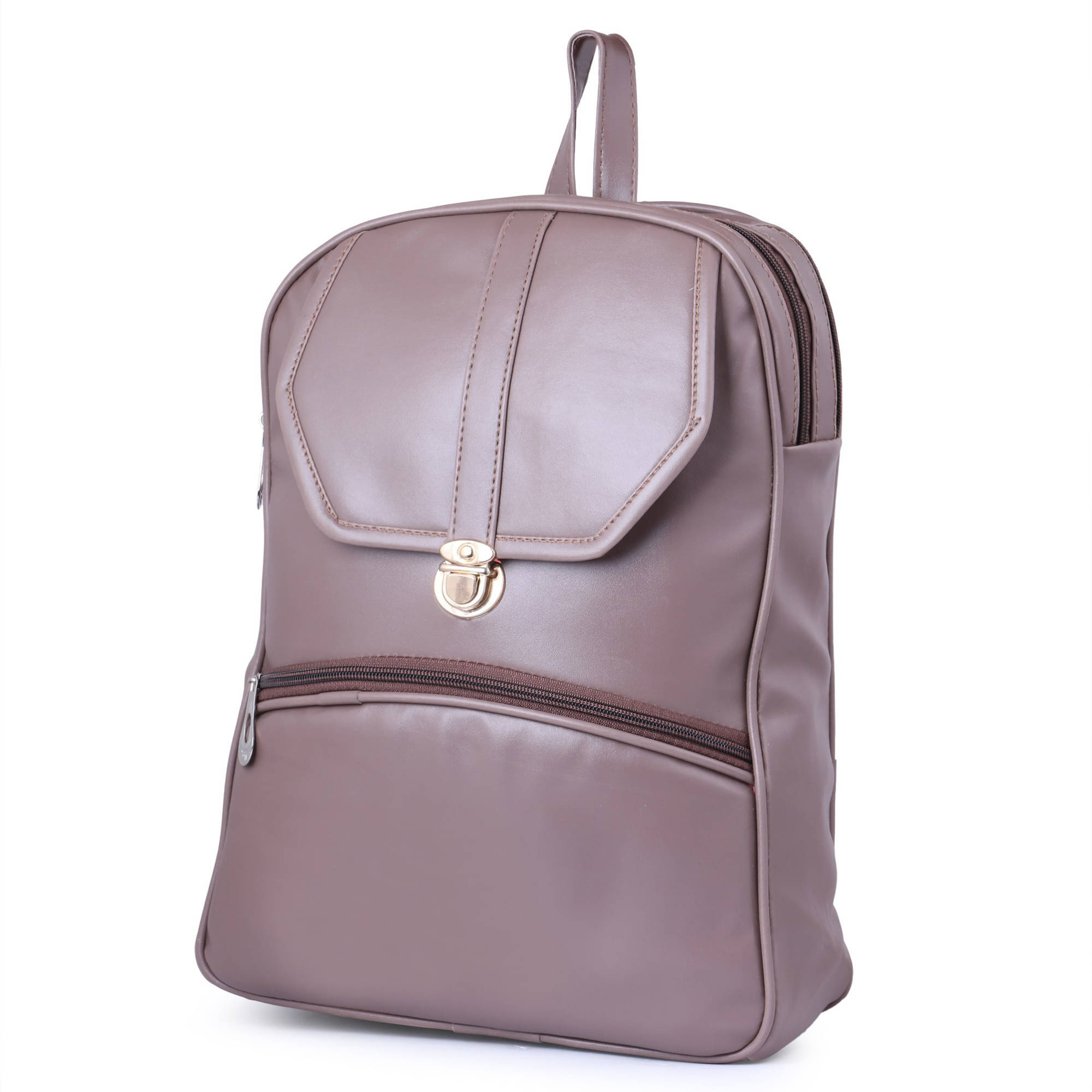    			Generic Shoulder Bag Faux Leather Set of 1 ( Grey )