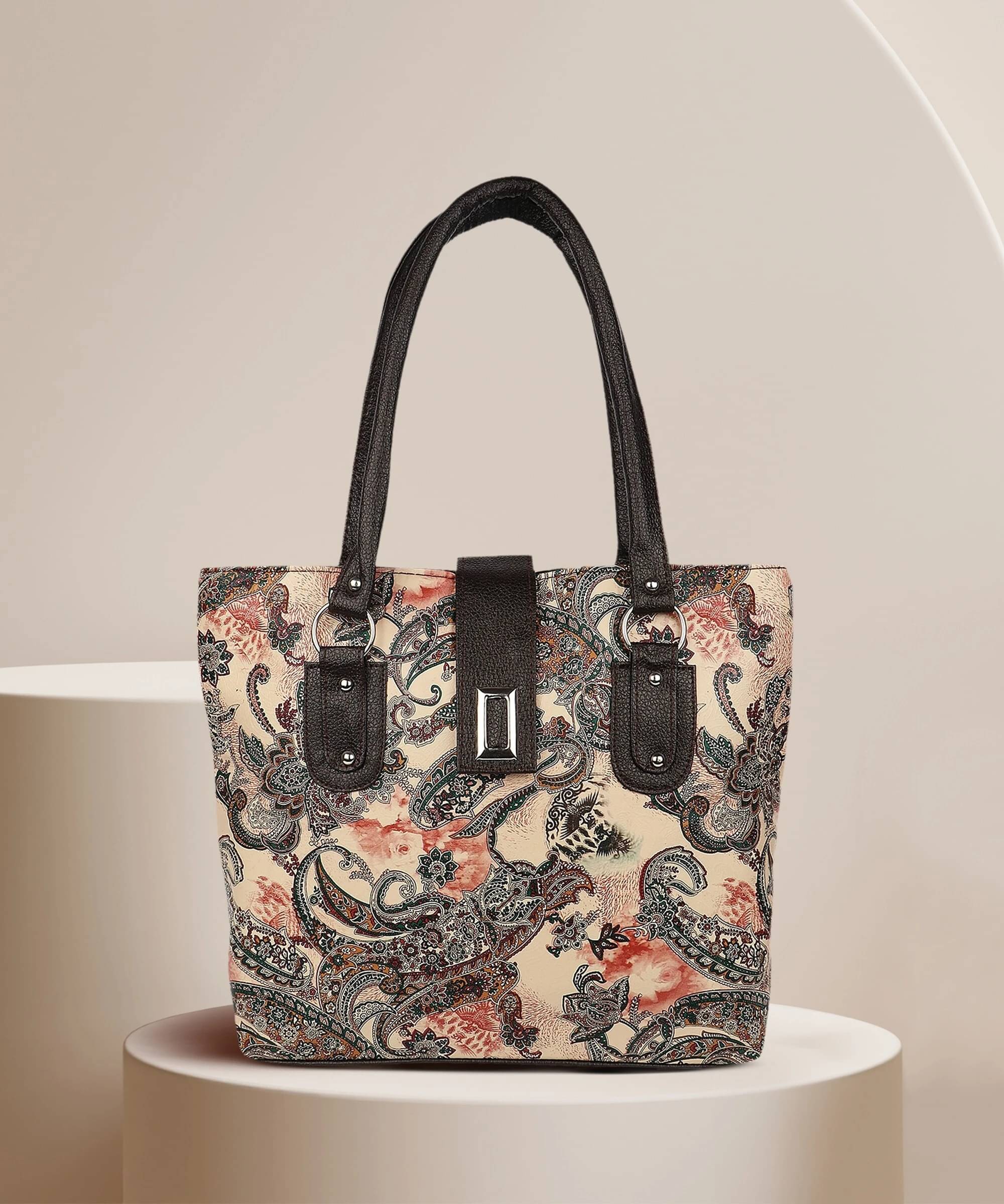     			Generic Shoulder Bag Faux Leather Set of 1 ( Multicolor )