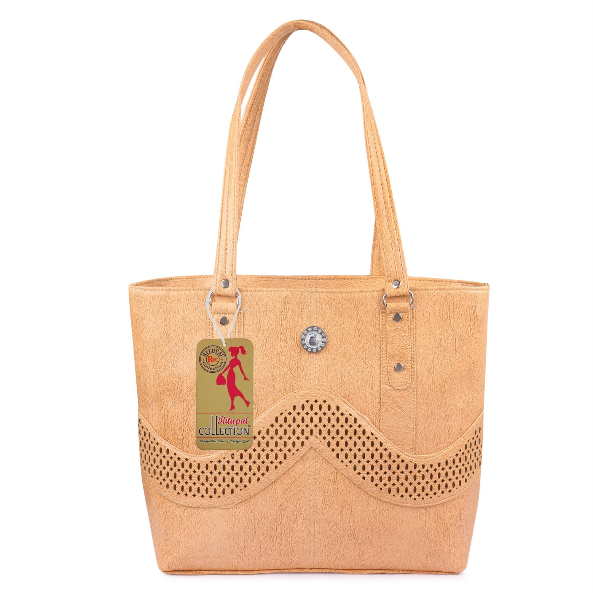     			Generic Shoulder Bag PU Set of 1 ( Beige )