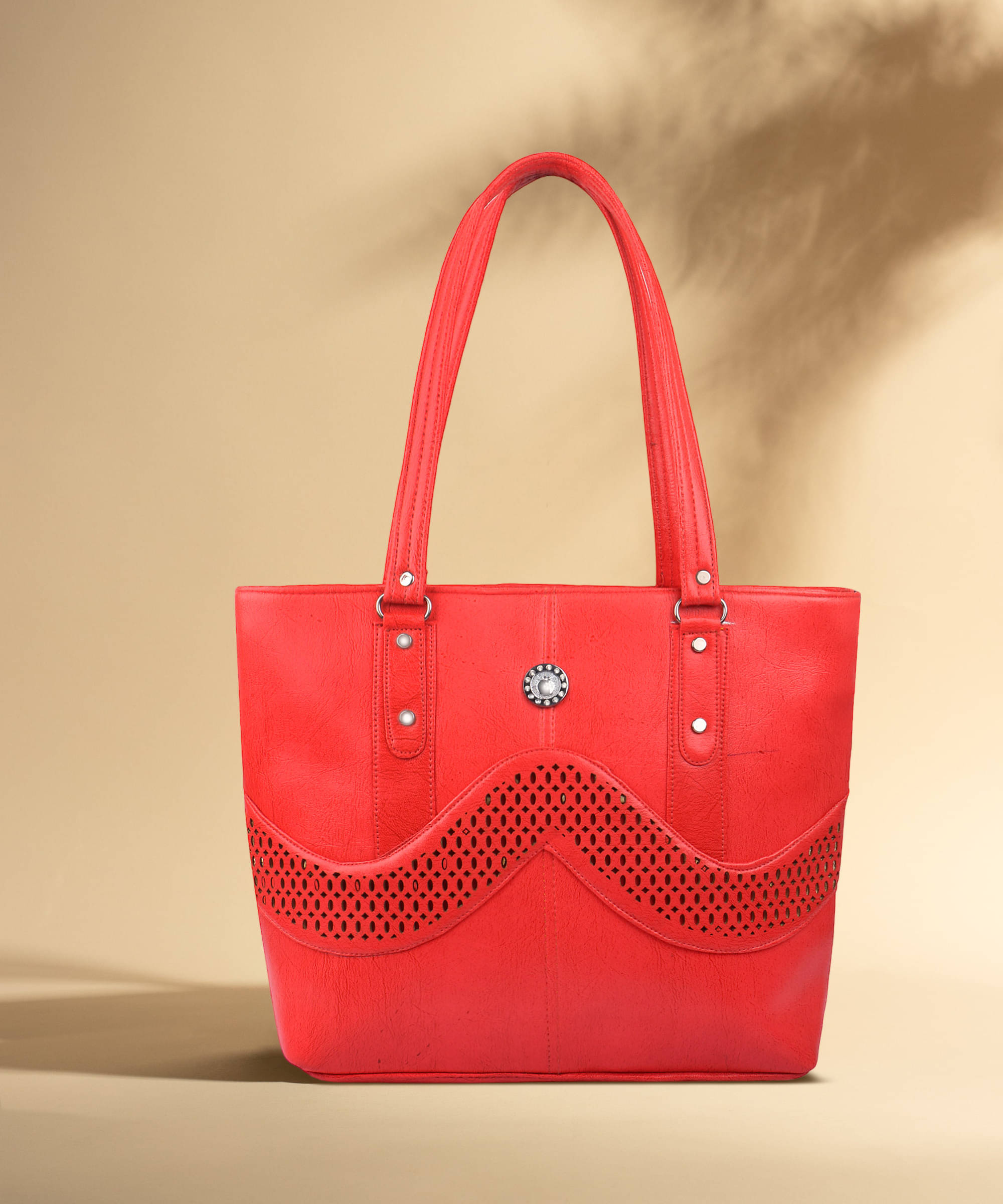     			Generic Shoulder Bag PU Set of 1 ( Red )