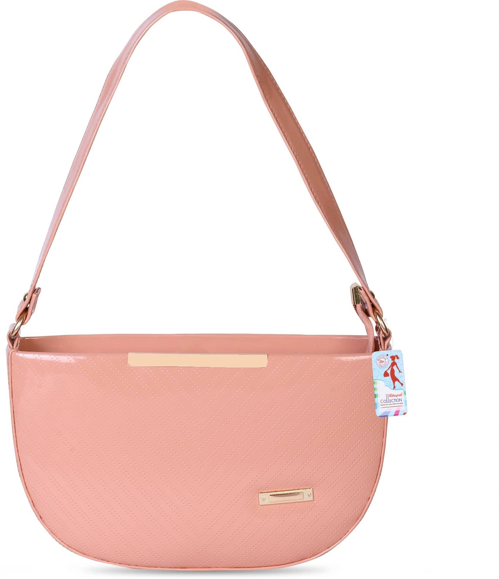     			Generic Sling Bag Artificial Leather Set of 1 ( Pink )