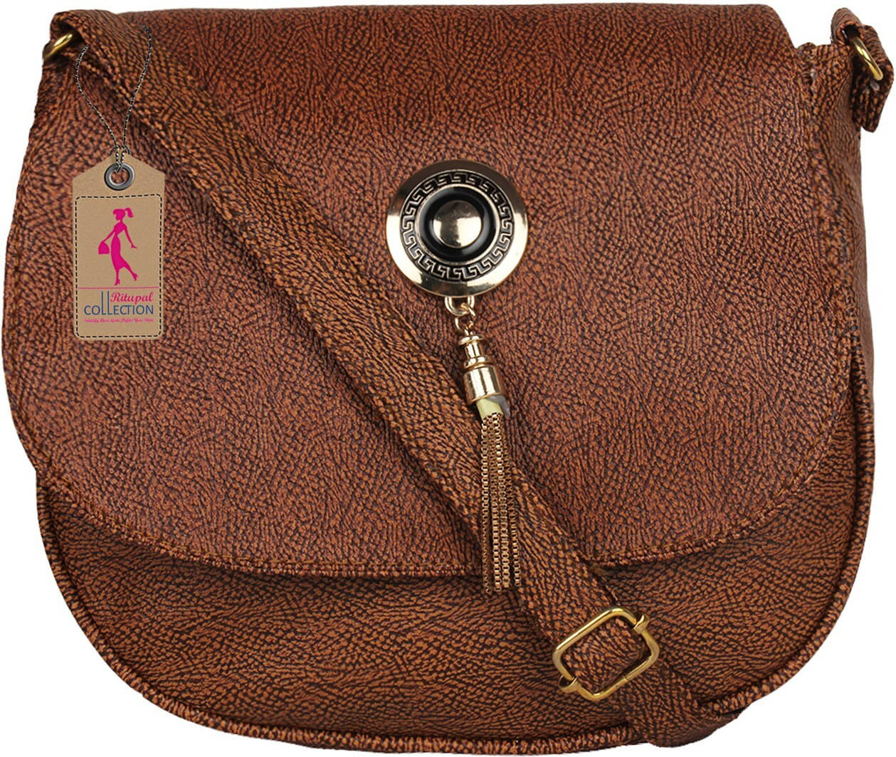     			Generic Sling Bag PU Set of 1 ( Brown )