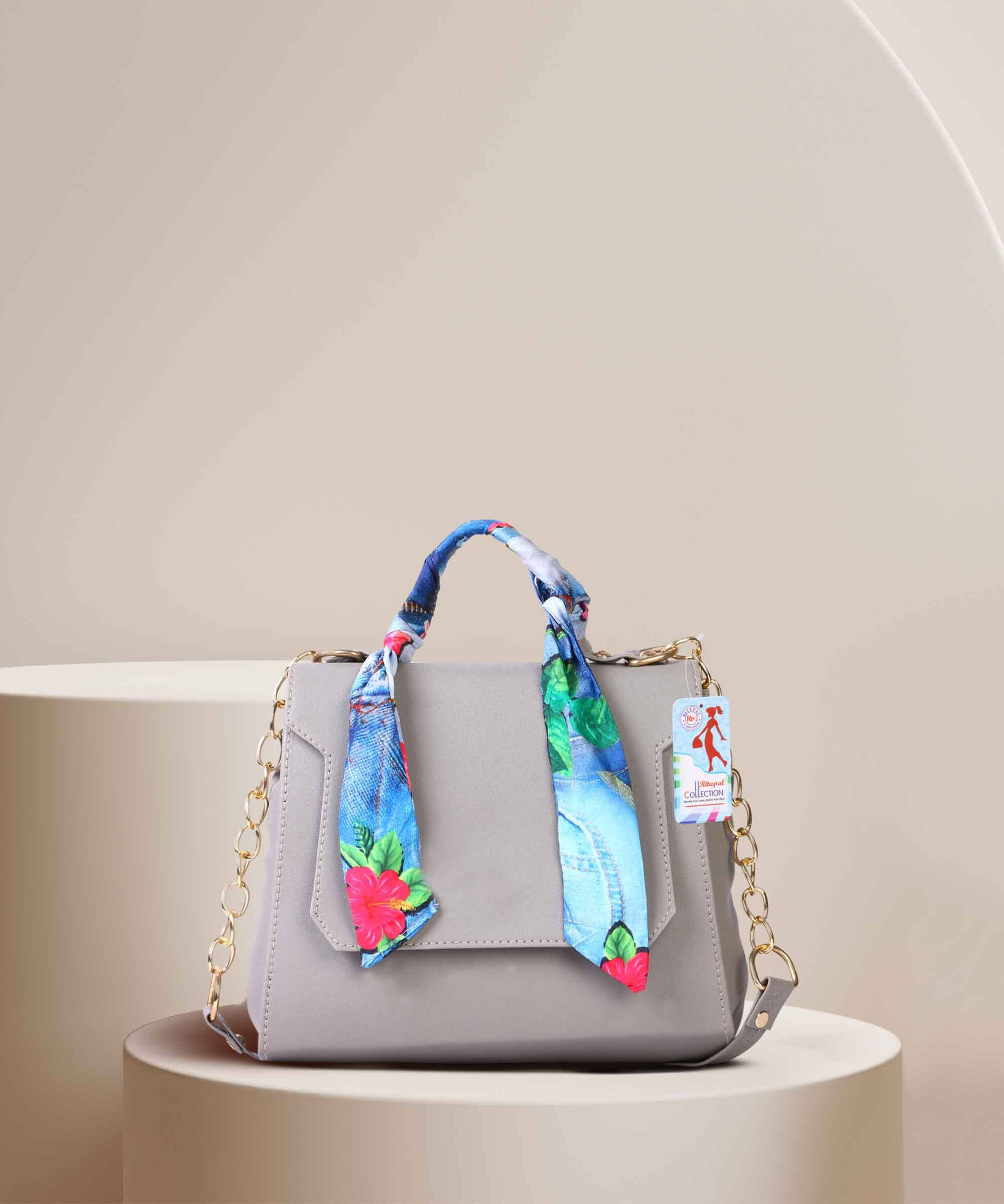     			Generic Sling Bag PU Set of 1 ( Grey )