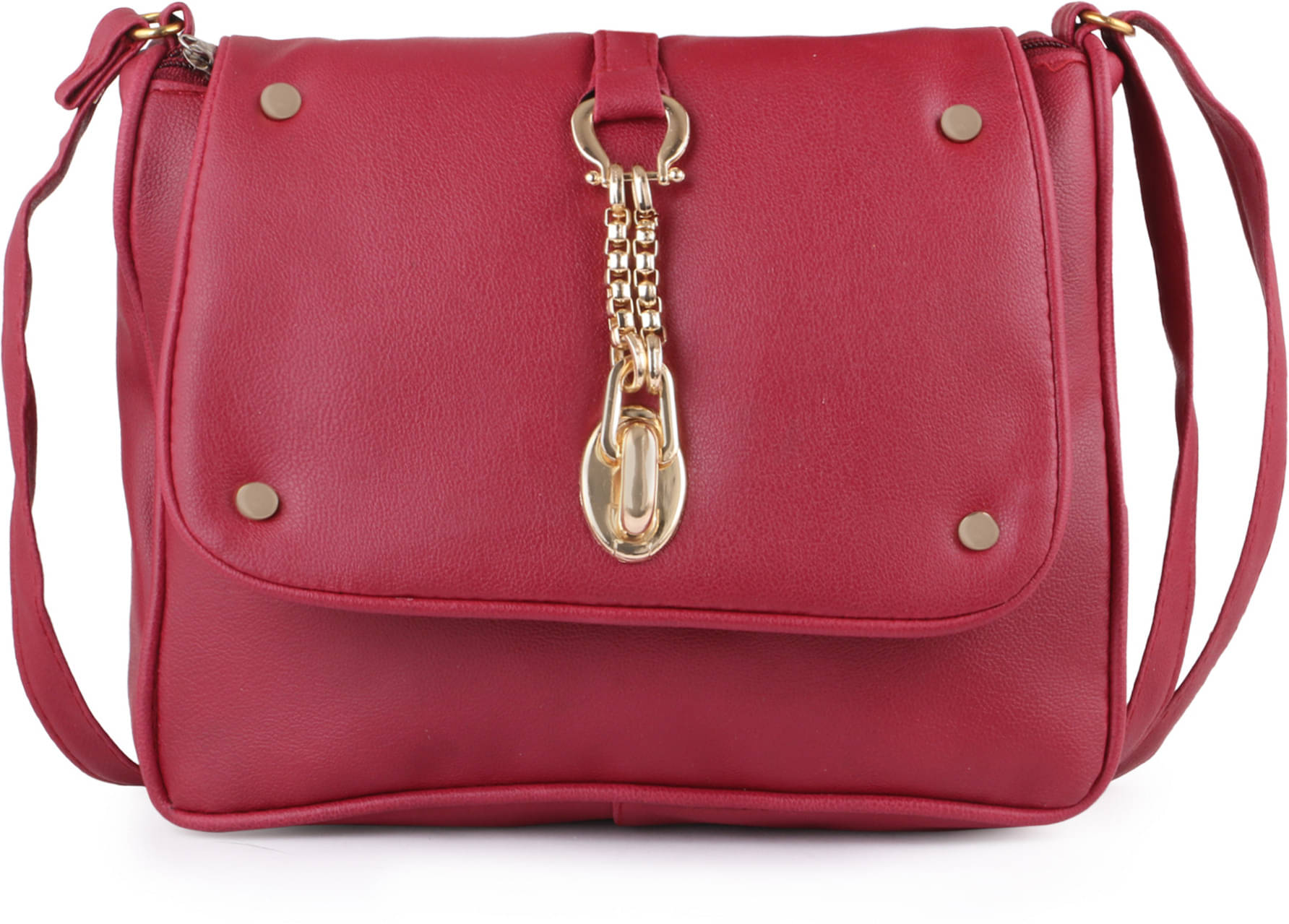     			Generic Sling Bag PU Set of 1 ( Red )