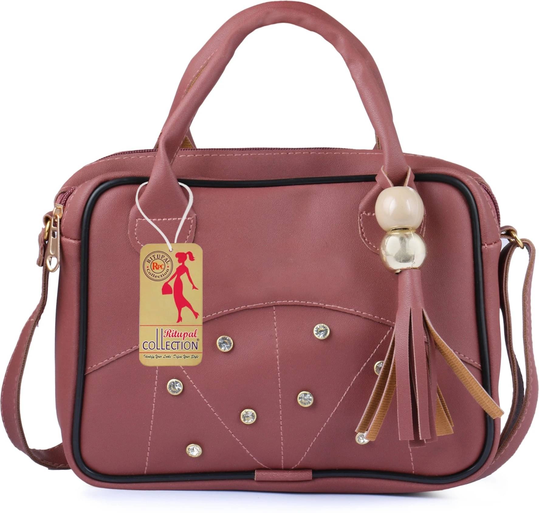     			Generic Sling Bag Pure Leather Set of 1 ( Maroon )