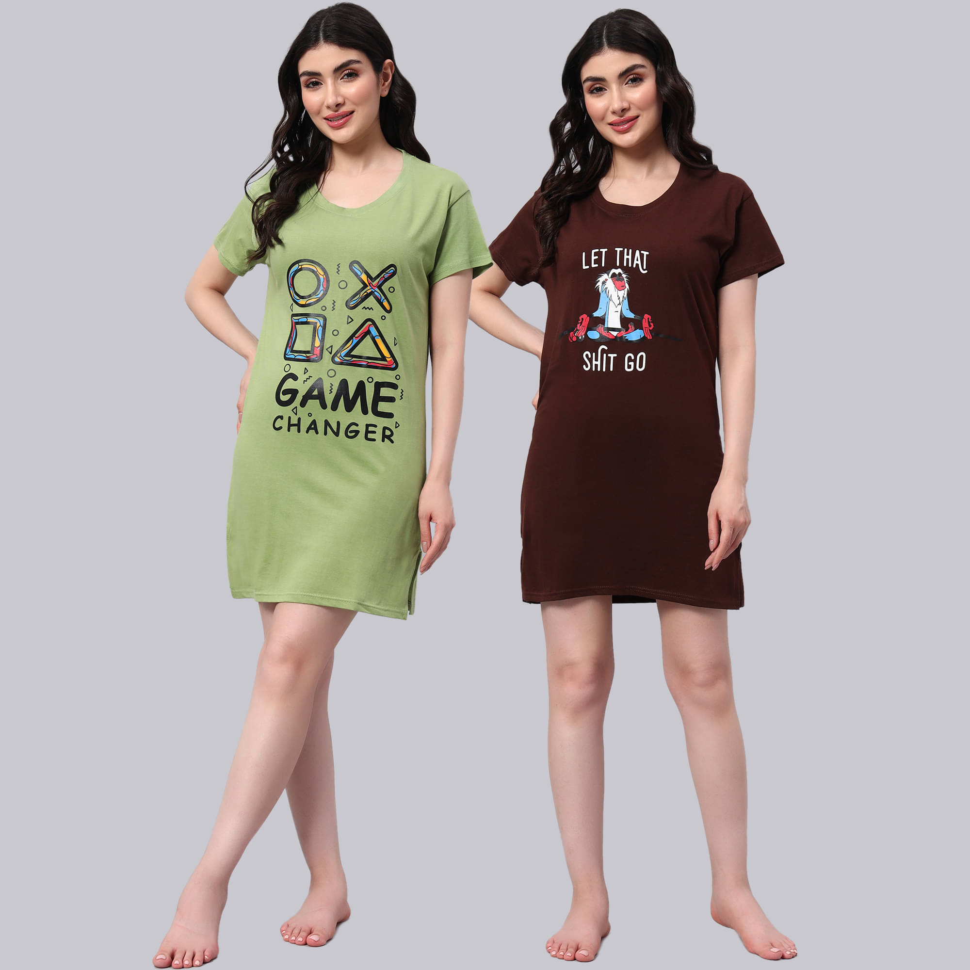 HEMLOCK Women Cotton Printed Regular Fit Round Neck T-Shirt ( Multicolor 7 ) HEMLOCK Women Cotton Printed Regular Fit Round Neck T-Shirt ( Multicolor 7 )