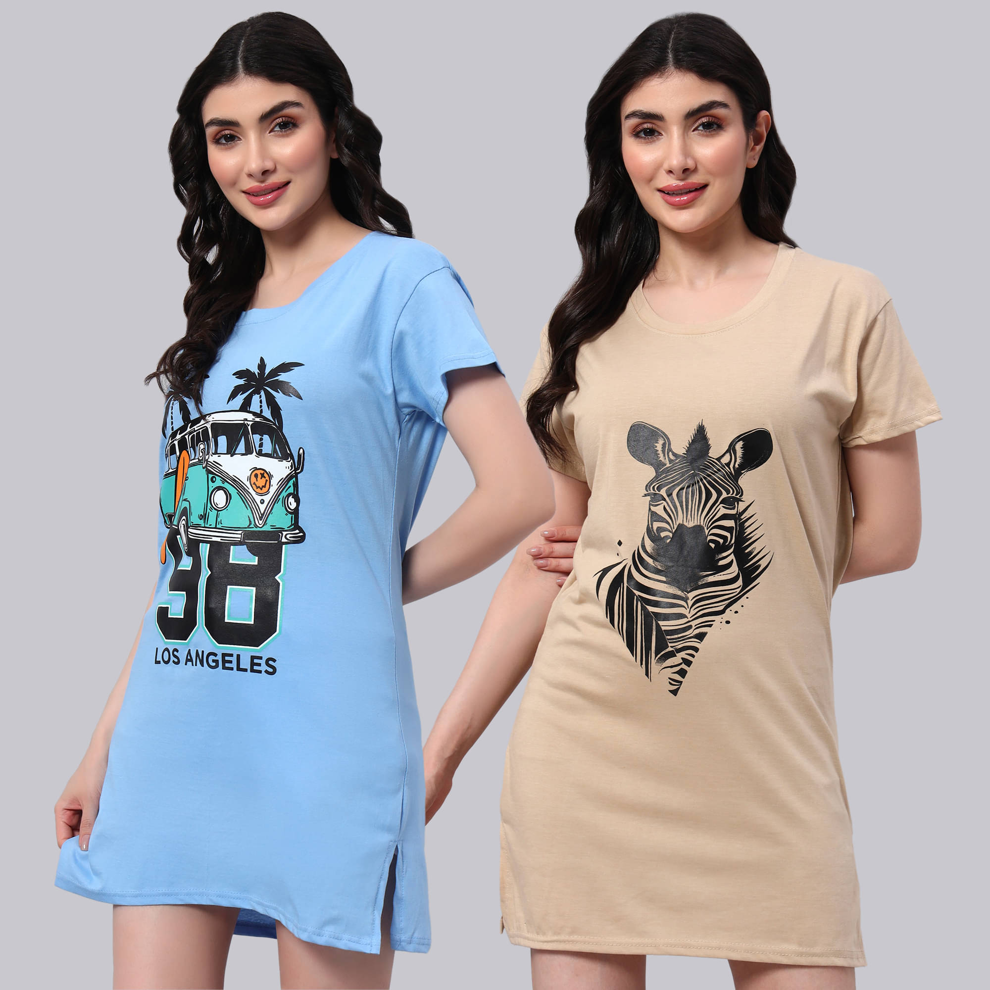 HEMLOCK Women Cotton Printed Regular Fit Round Neck T-Shirt ( Multicolor 3 )     			HEMLOCK Women Cotton Printed Regular Fit Round Neck T-Shirt ( Multicolor 3 )