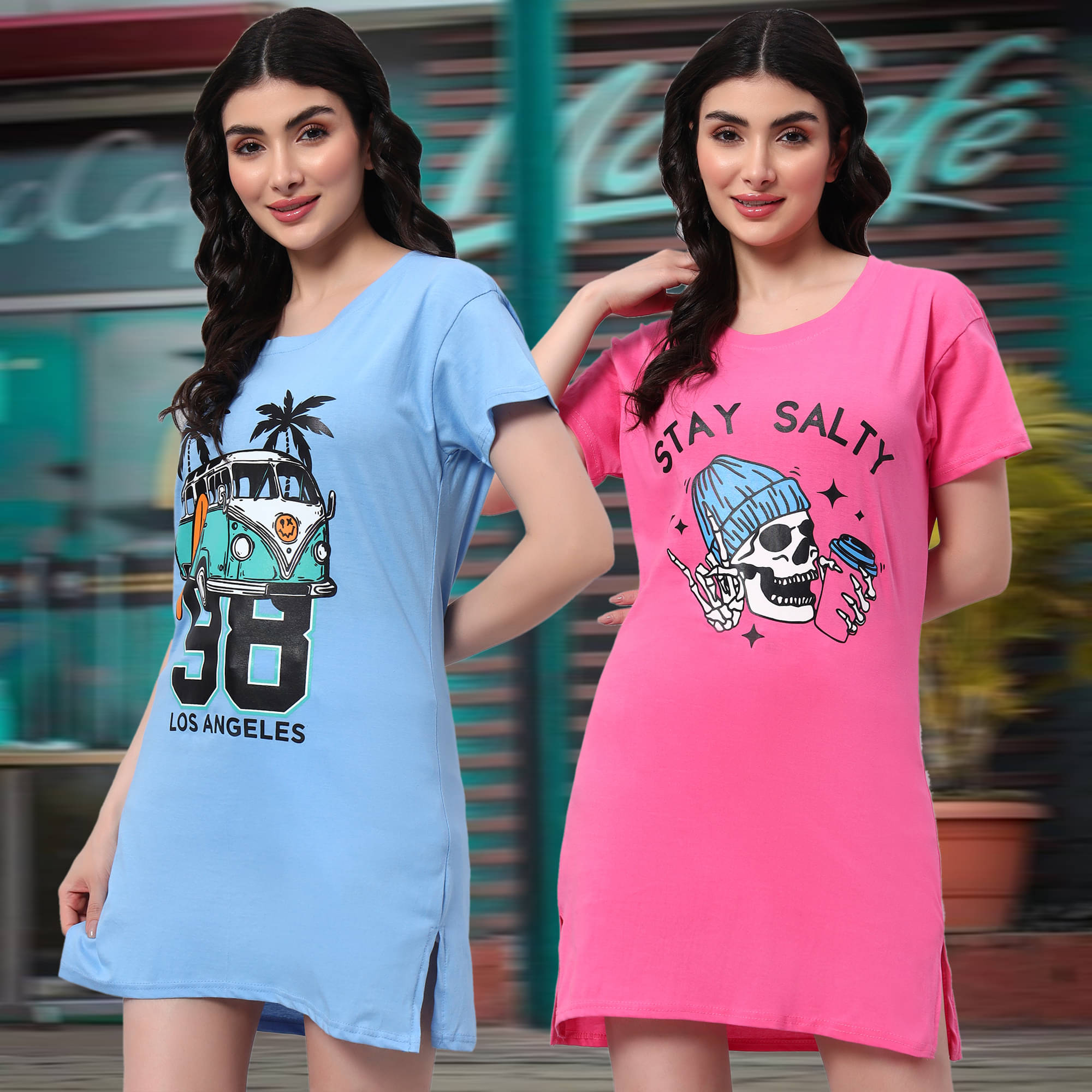 HEMLOCK Women Cotton Printed Regular Fit Round Neck T-Shirt ( Multicolor 8 ) HEMLOCK Women Cotton Printed Regular Fit Round Neck T-Shirt ( Multicolor 8 )