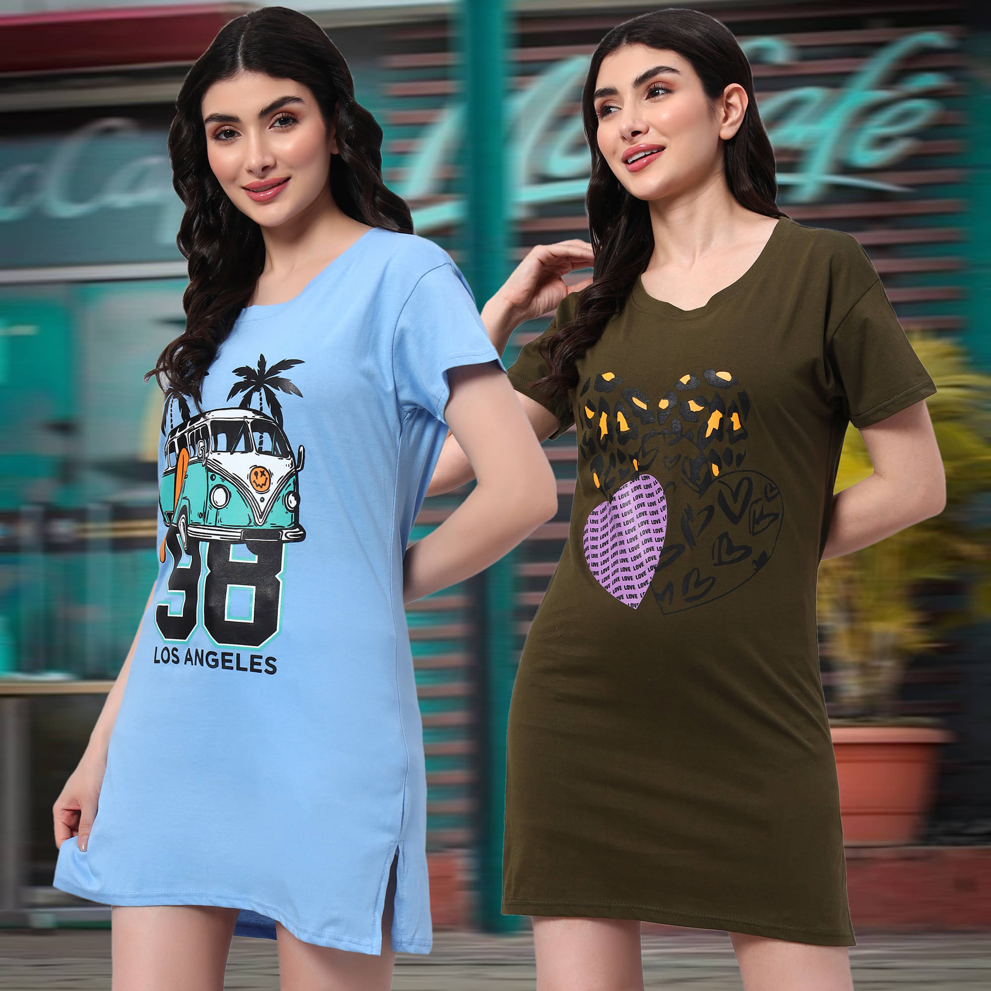 HEMLOCK Women Cotton Printed Regular Fit Round Neck T-Shirt ( Multicolor 7 ) HEMLOCK Women Cotton Printed Regular Fit Round Neck T-Shirt ( Multicolor 7 )