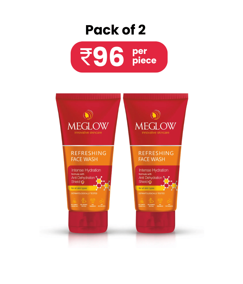    			Meglow Refreshing & Rejuvenating Face Wash with Anti Dehydration Shield 70g ( Pack of 2 )