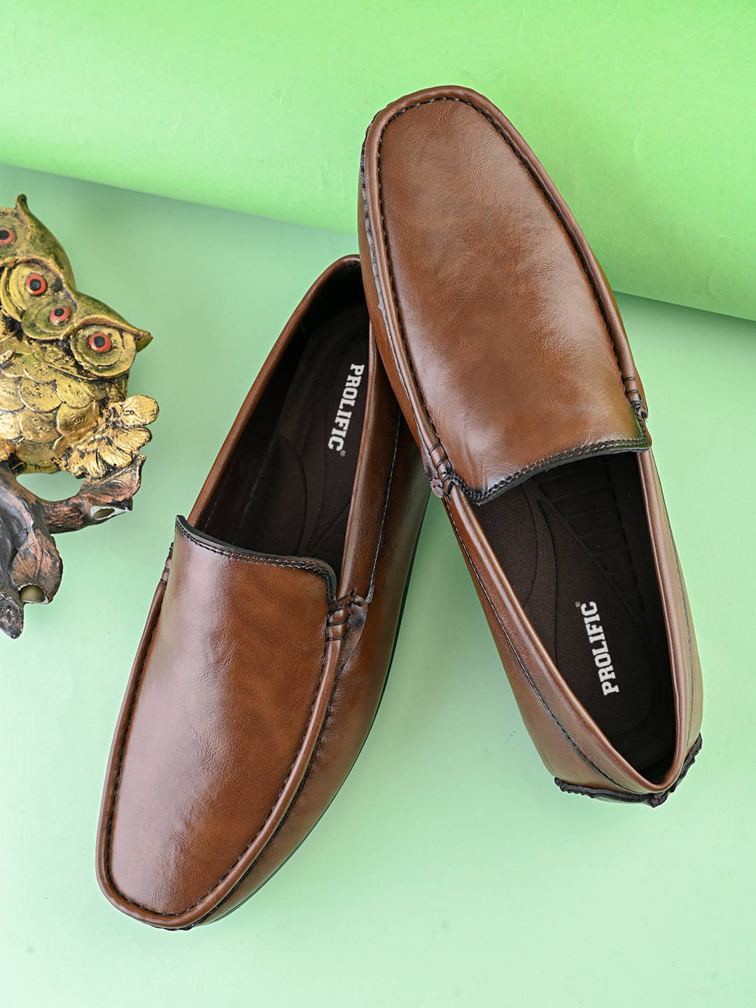 Prolific Tan Men's Slip On Formal Shoes Prolific Tan Men's Slip On Formal Shoes