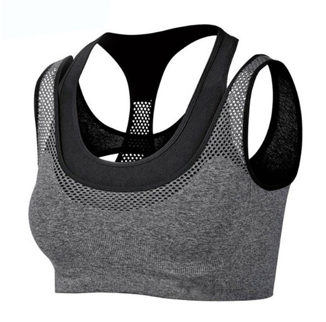     			Qidrezy Pack of 1 Nylon Lightly Padded Racerback bra For Women ( Black )