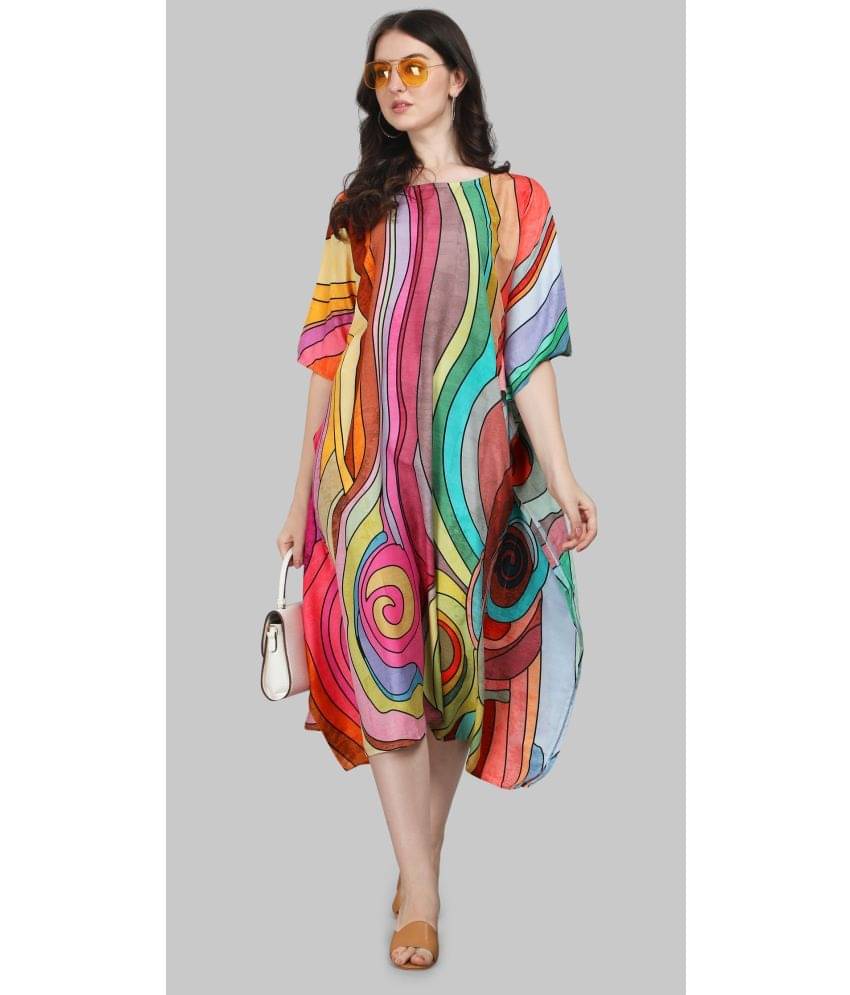 SILK SUTRA Women's Rayon Kaftan ( Multi Color ) SILK SUTRA Women's Rayon Kaftan ( Multi Color )