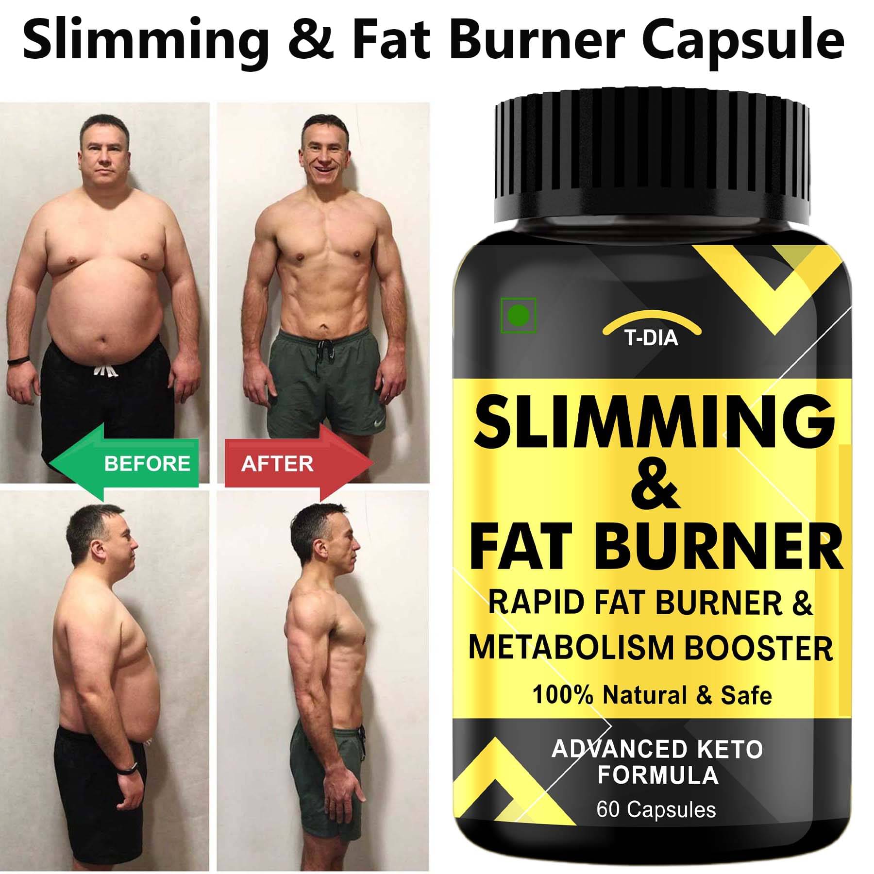     			T-DIA Capsules For Weight Loss ( Pack of 1 )