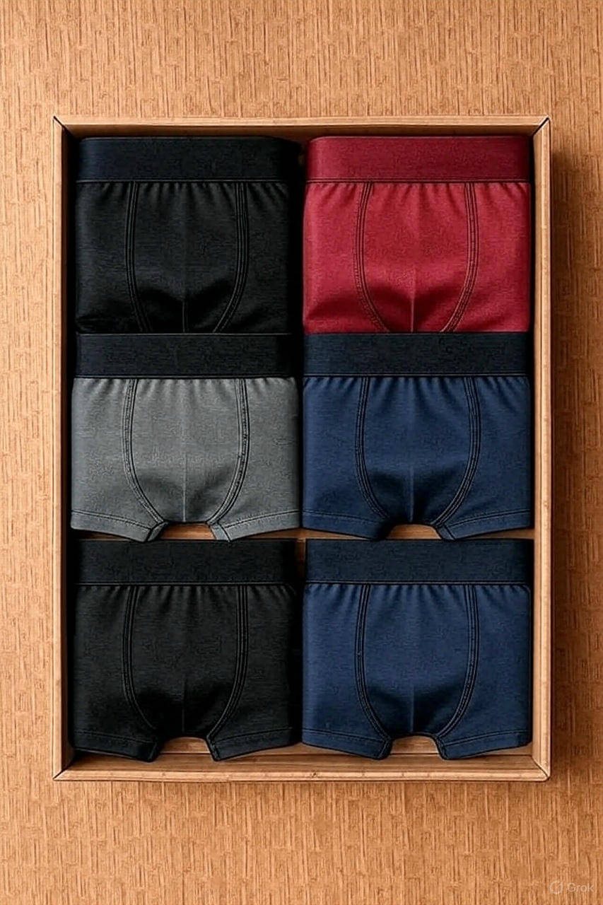 TEHSVA Pack of 6 Nylon Briefs For Men's ( Multicolor ) TEHSVA Pack of 6 Nylon Briefs For Men's ( Multicolor )